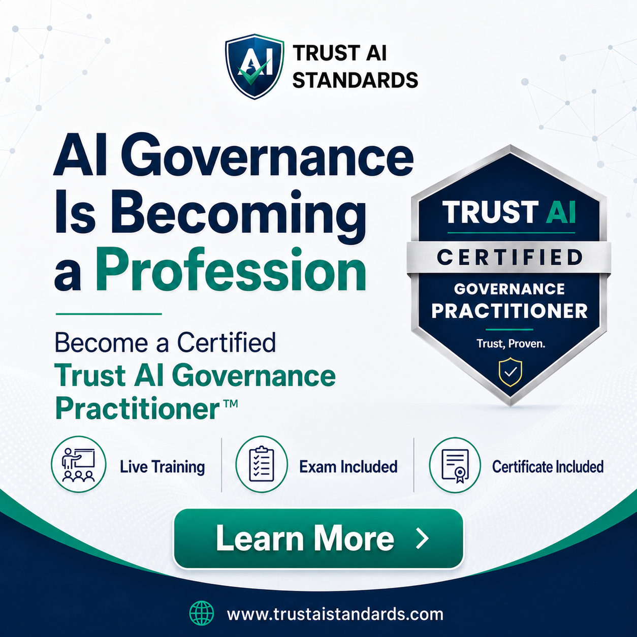 Trust AI Standards Facebook ad
