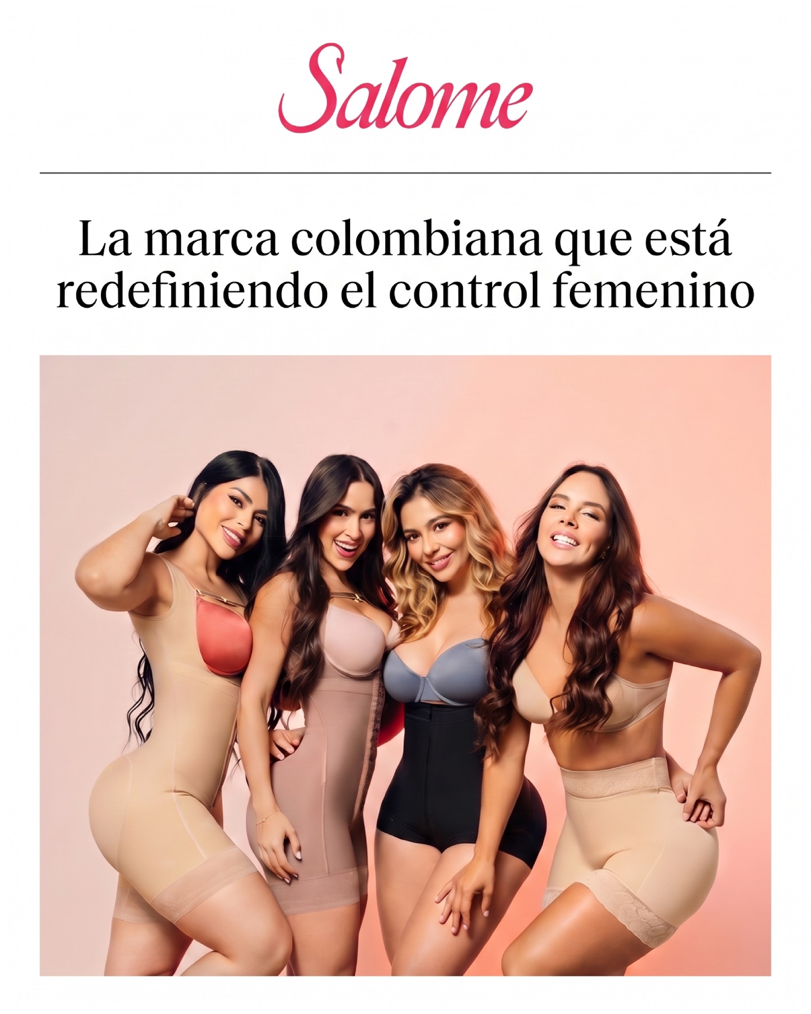 Fajas Salome La Original Facebook ad: Salome acompaña tu proceso