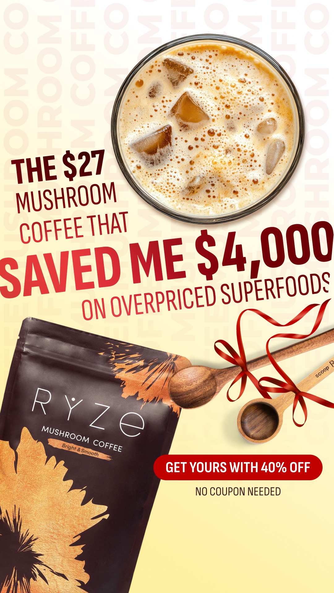 RYZE Superfoods Facebook ad