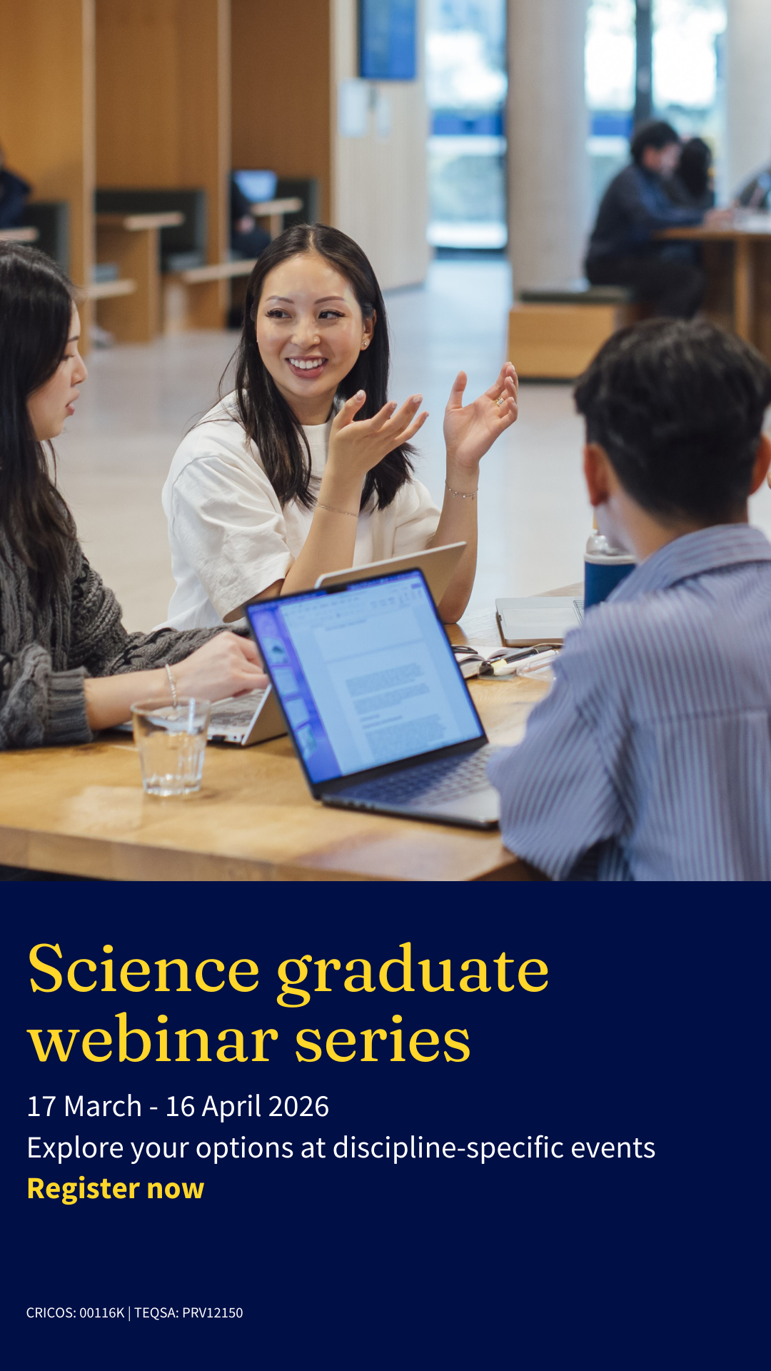 The University of Melbourne Facebook ad