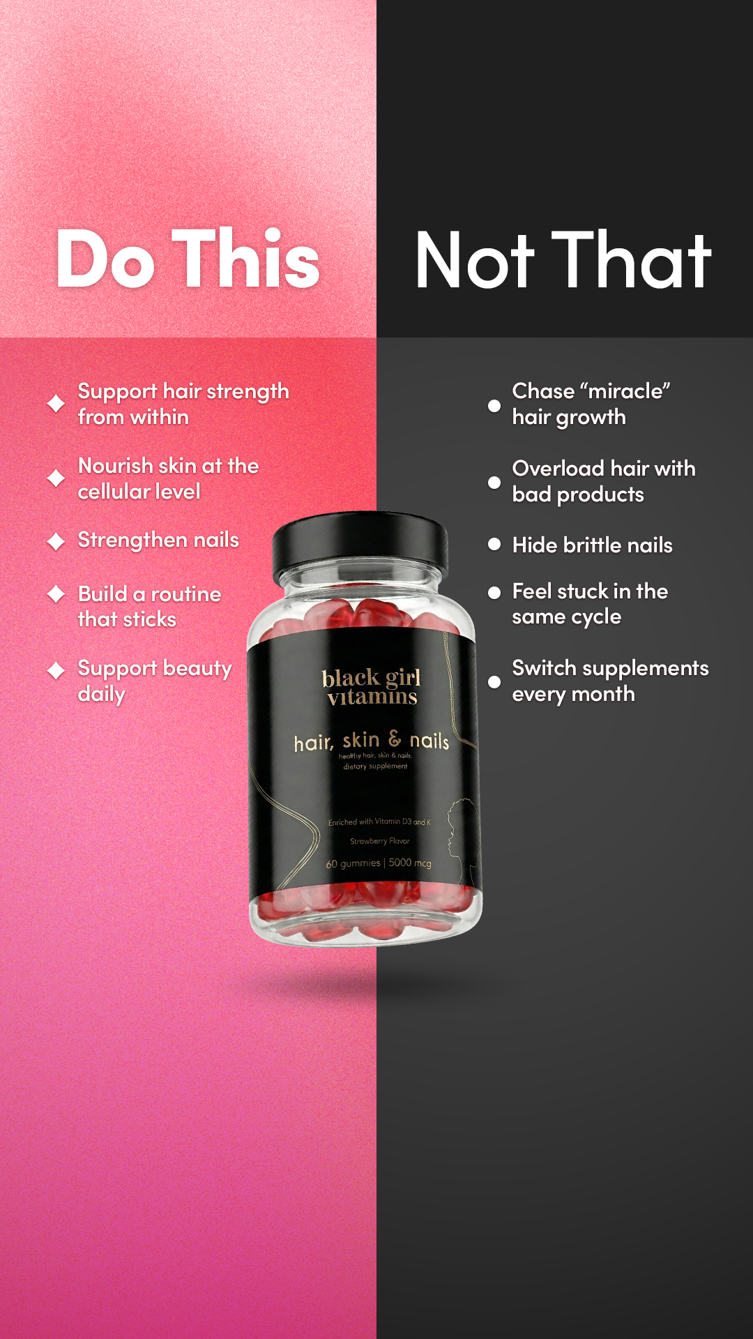 Black Girl Vitamins Facebook ad