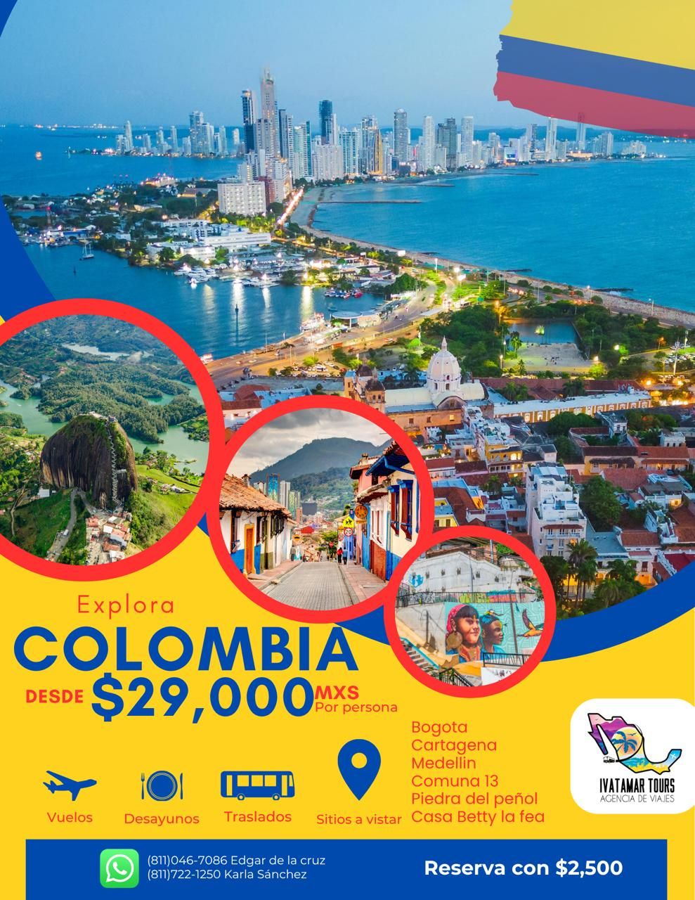 Viajes Ivatamar Tours Facebook ad: Tour a Colombia 2026