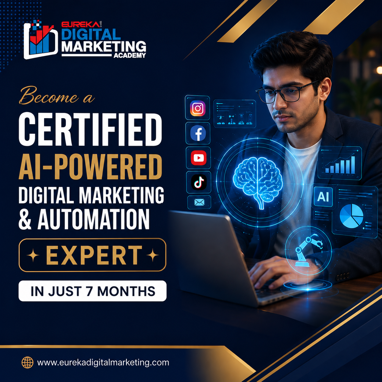 Eureka Digital Marketing Facebook ad: Still struggling to find a high-income skill?