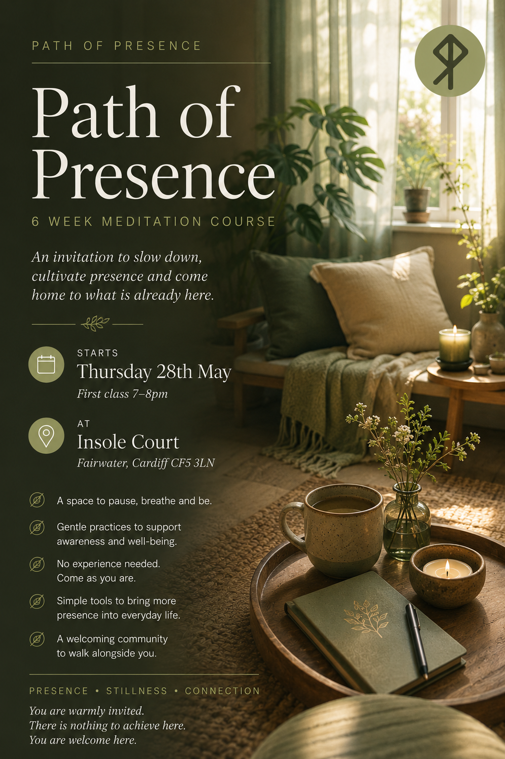 The Silence Within - Sound Baths - South Wales Facebook ad: A 6 Week Invitation To Slow Down