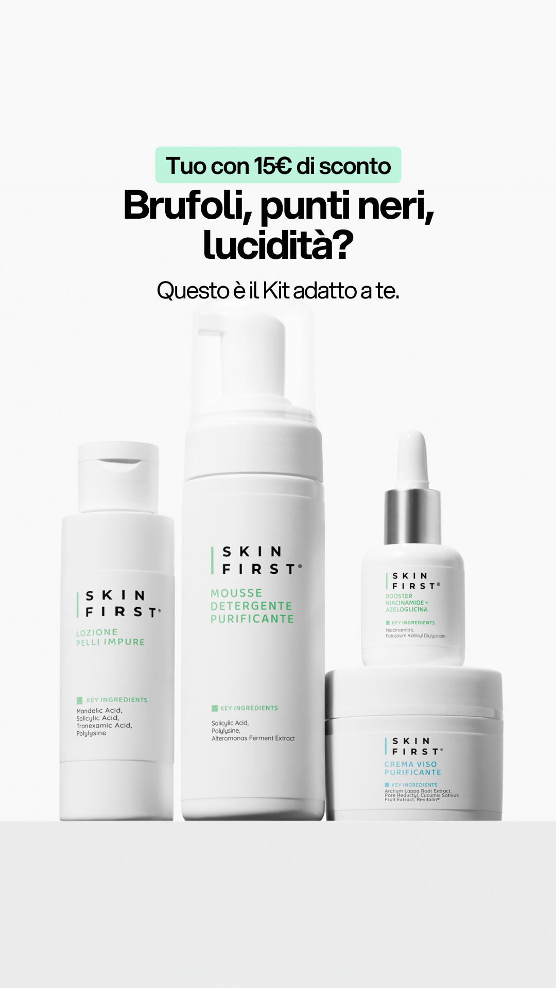 SKIN FIRST Facebook ad