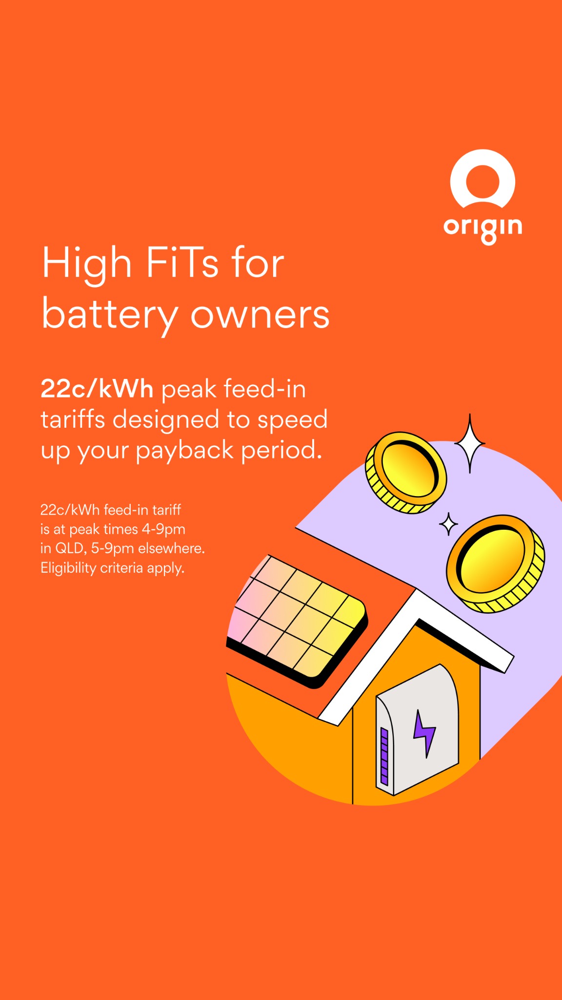 Origin Energy Facebook ad