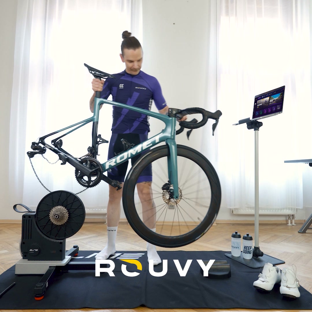 ROUVY Facebook ad: STAY FIT CYCLING AT HOME