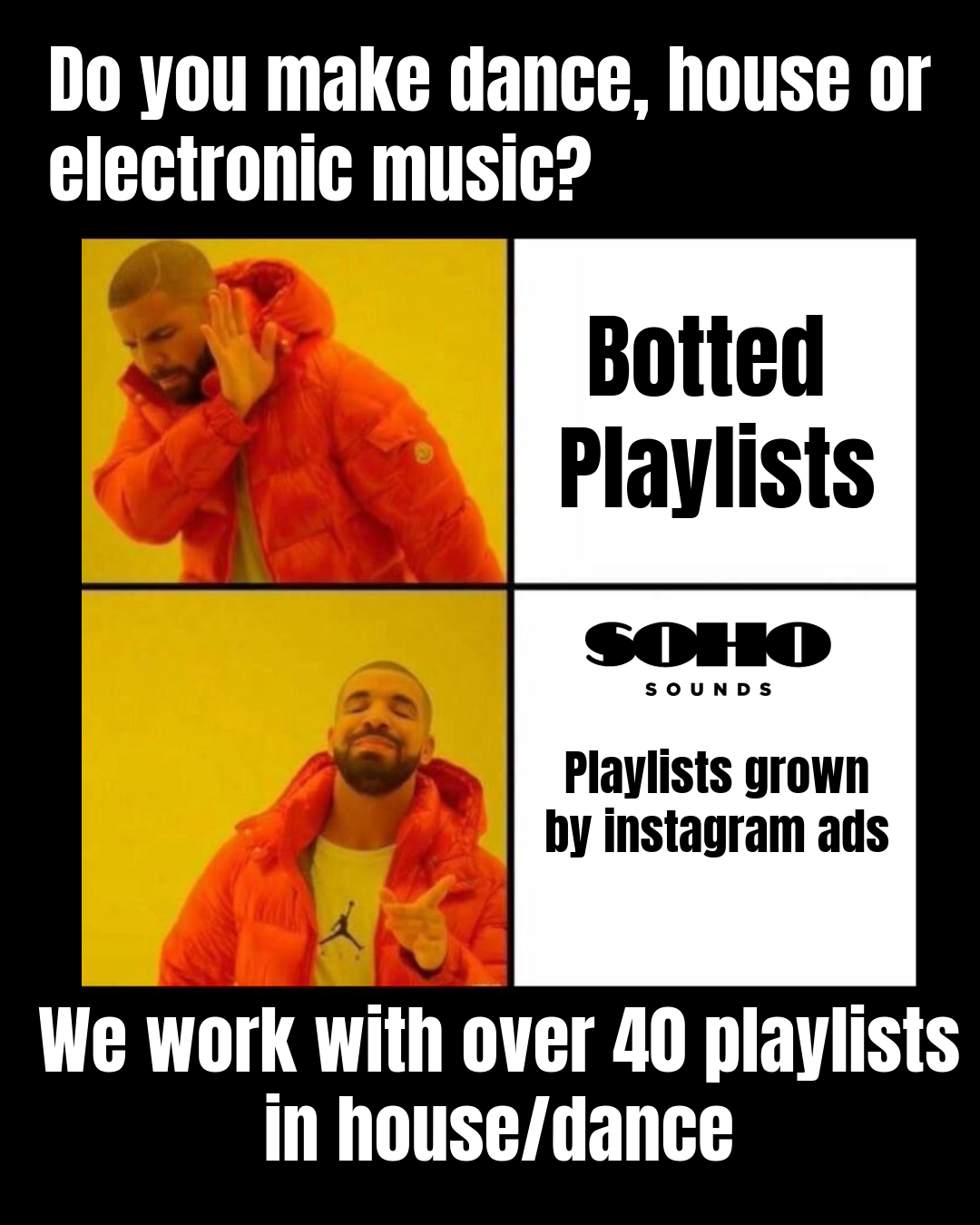 Soho Sounds Facebook ad