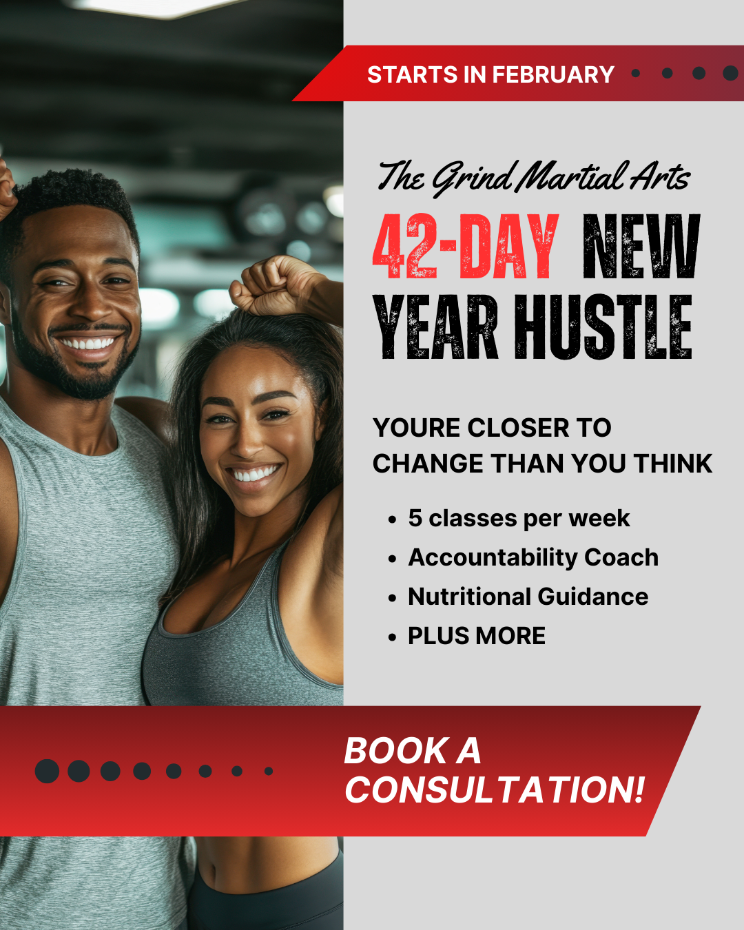 The Grind Martial Arts Academy Facebook ad