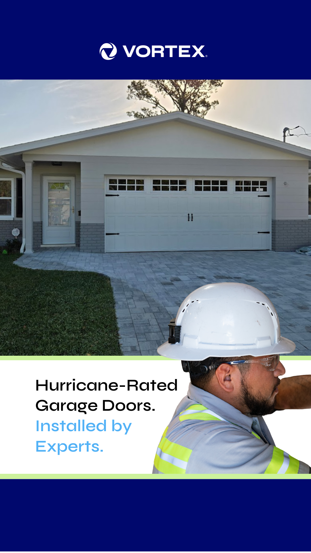 Vortex Doors of Tallahassee Facebook ad from Sep 28, 2025