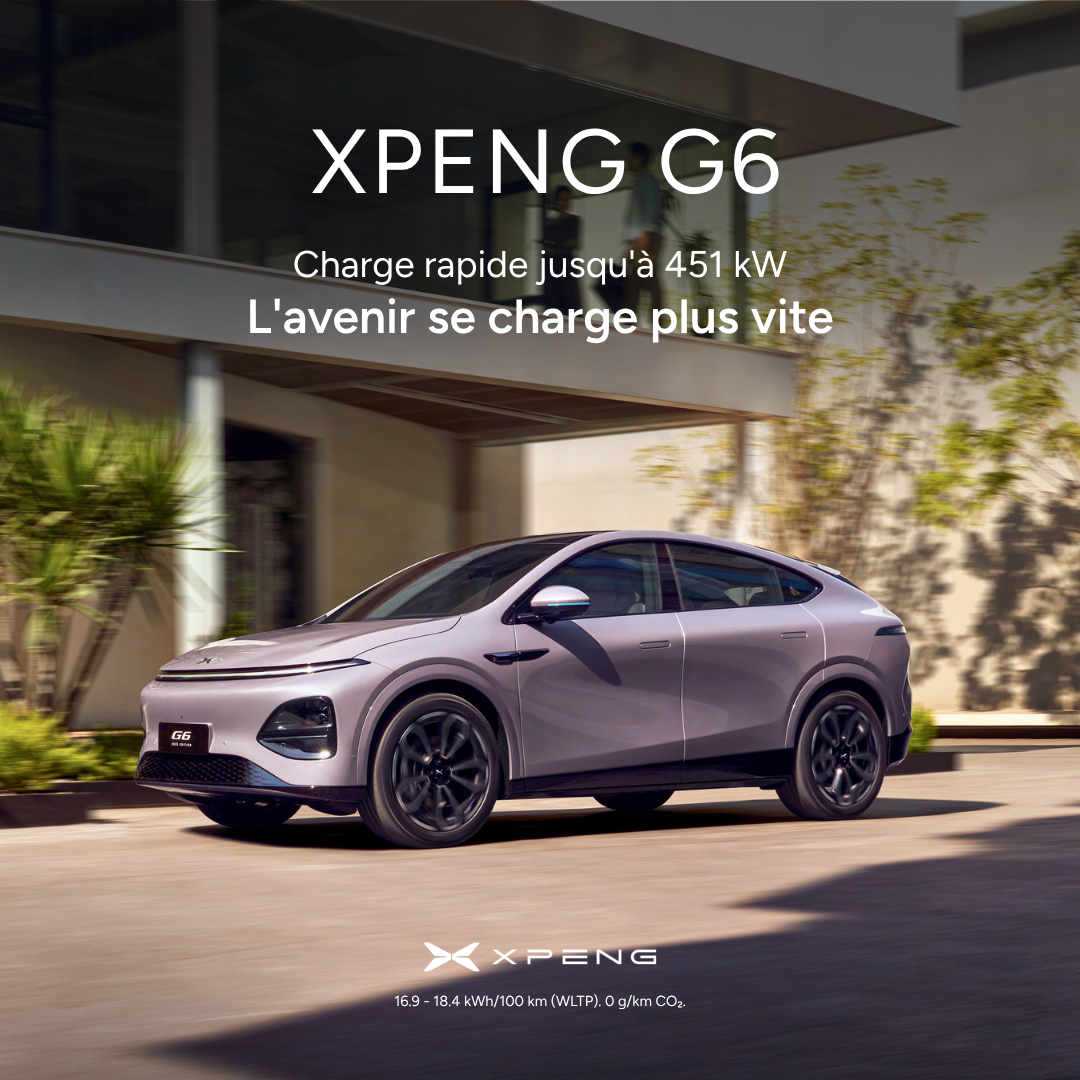 XPENG Belgium Facebook ad: Le futur se recharge plus vite