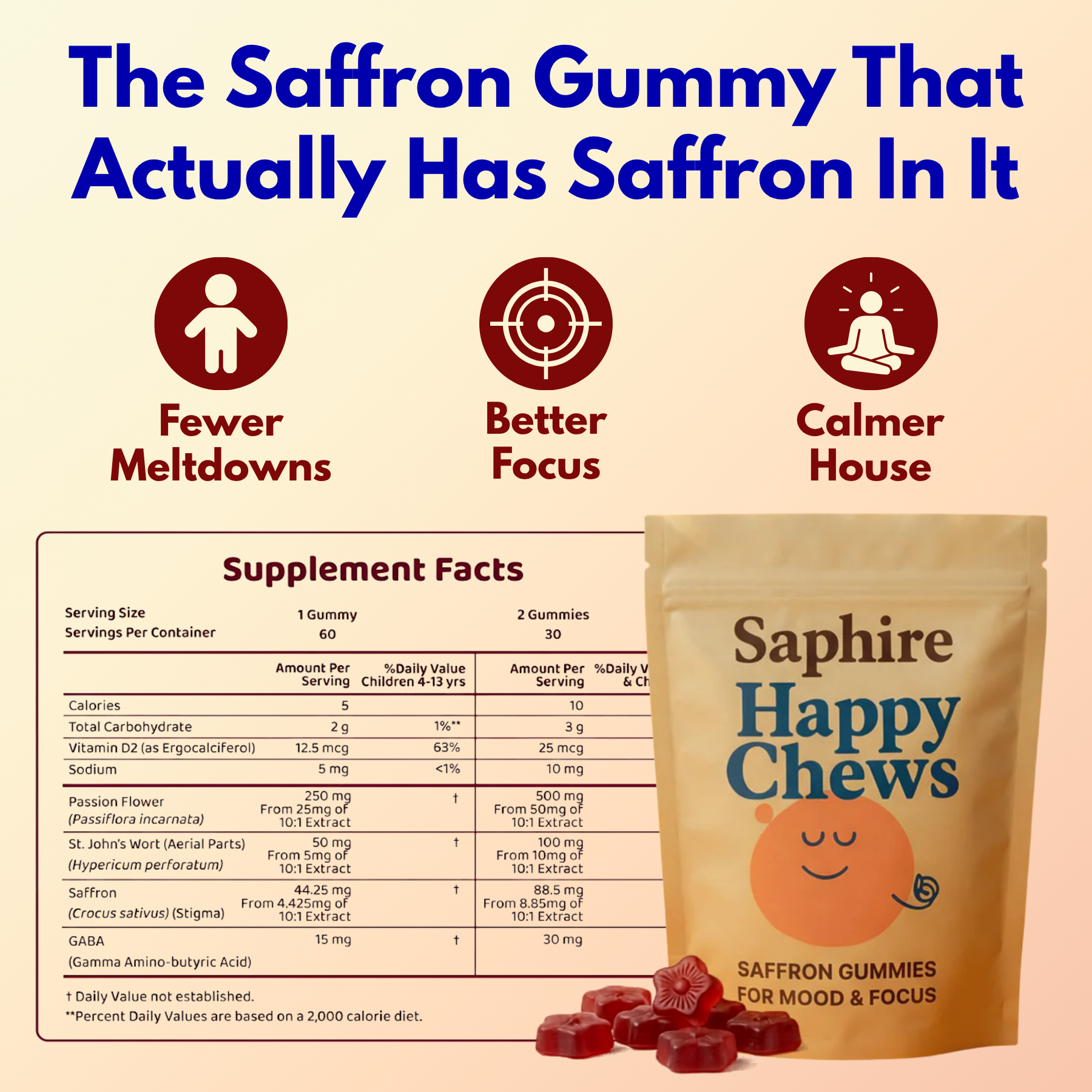 Saphire Saffron Facebook ad