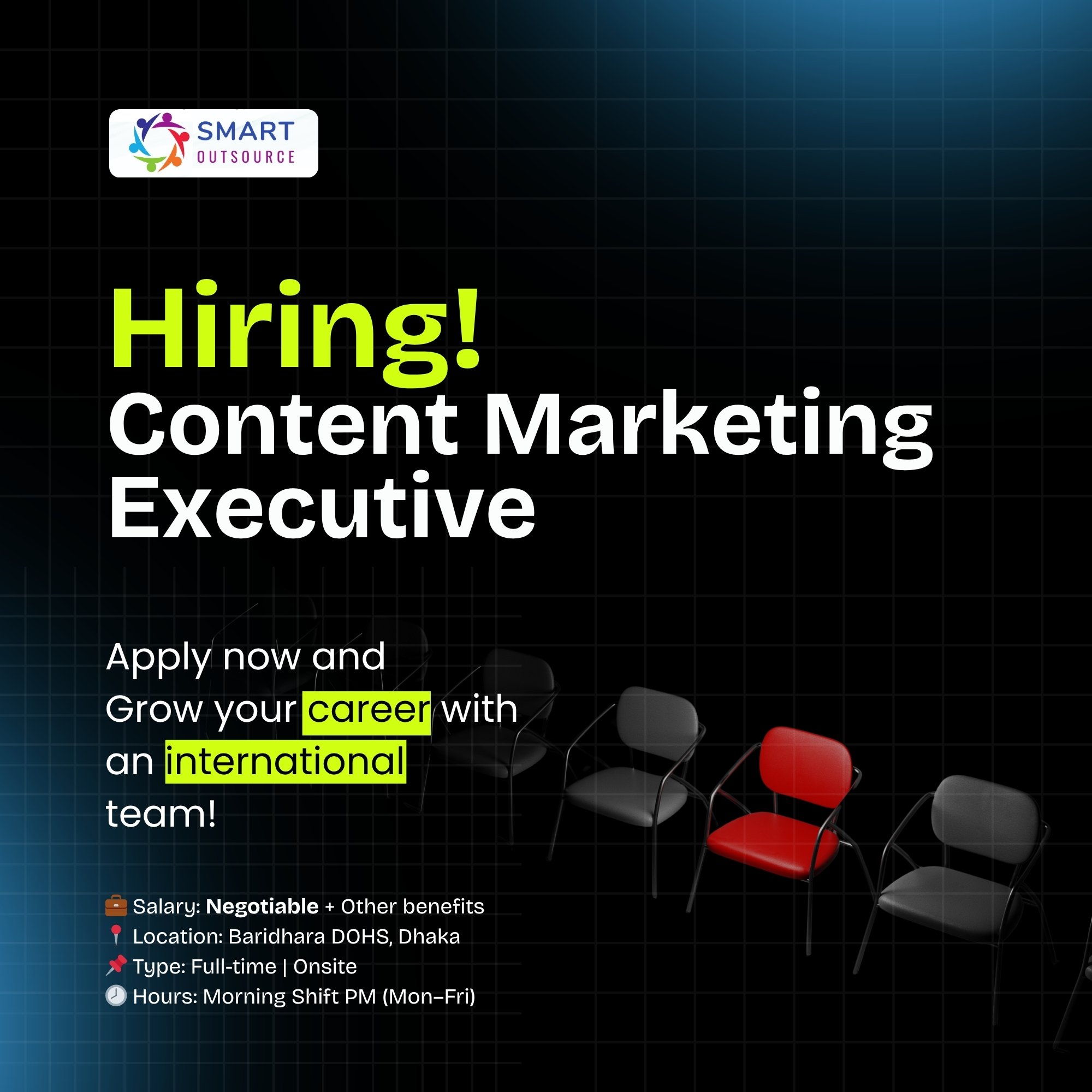 Smart Outsource Facebook ad: Hiring: Content Marketing Executive