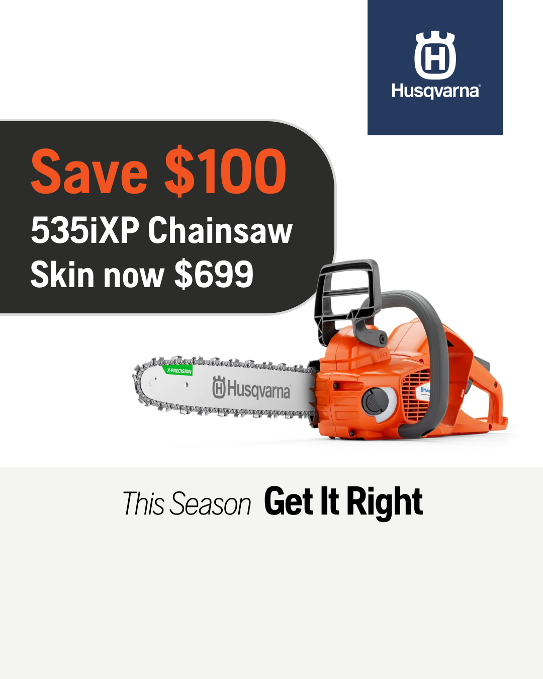 Husqvarna Facebook ad