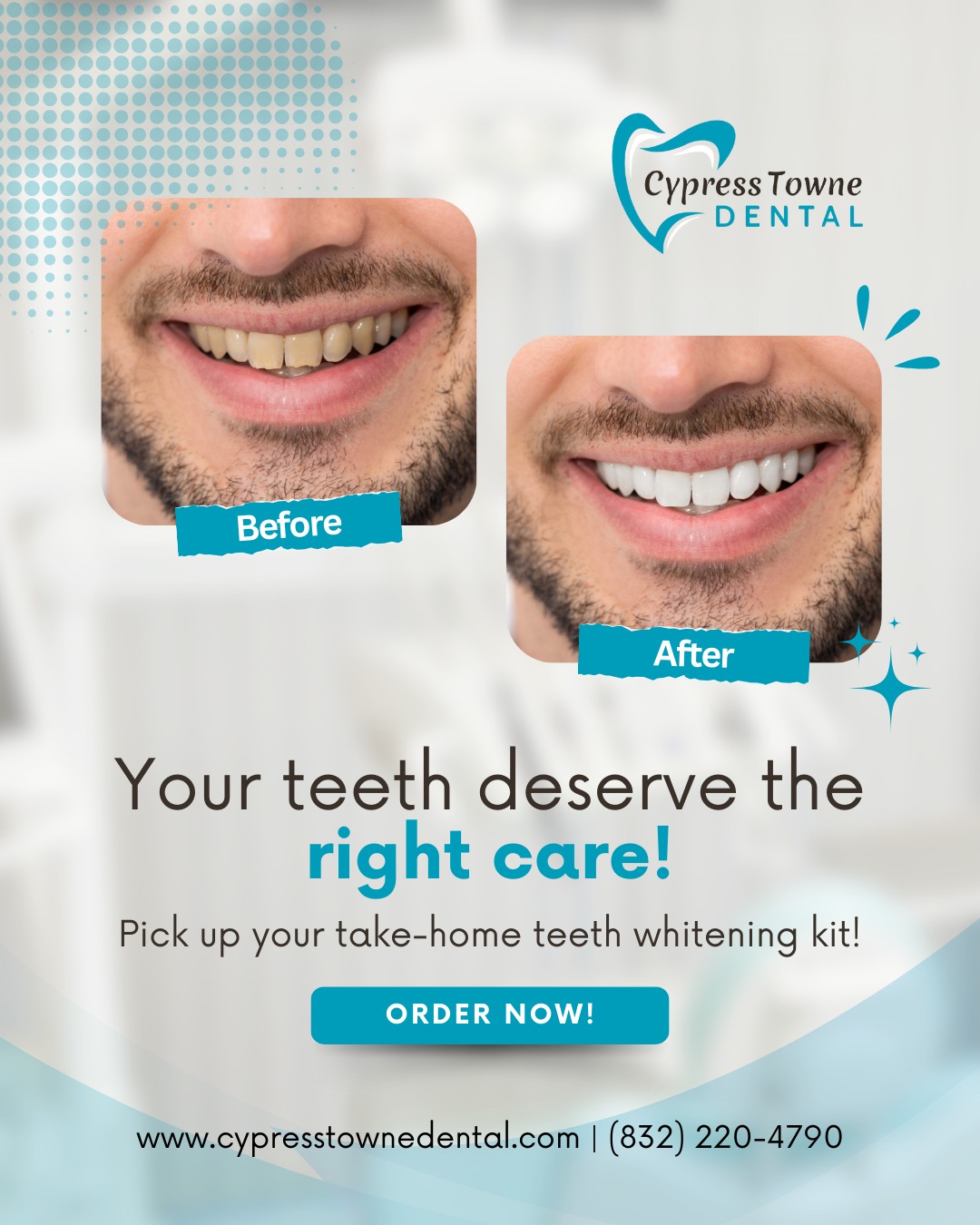 Cypress Towne Dental Facebook ad from Sep 9, 2025
