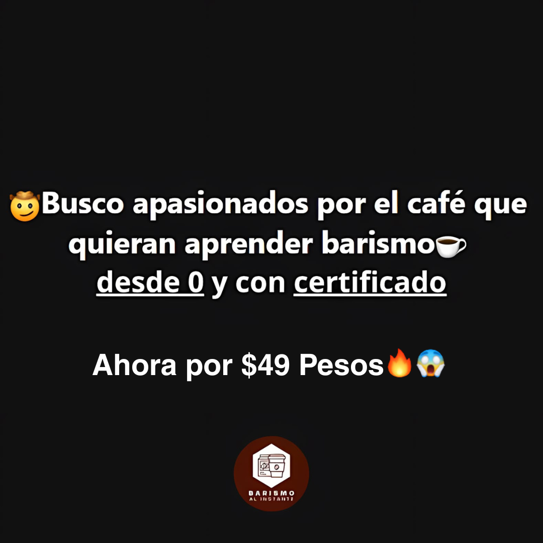 Barismo al Instante Facebook ad: Aprende Barismo (5/5)