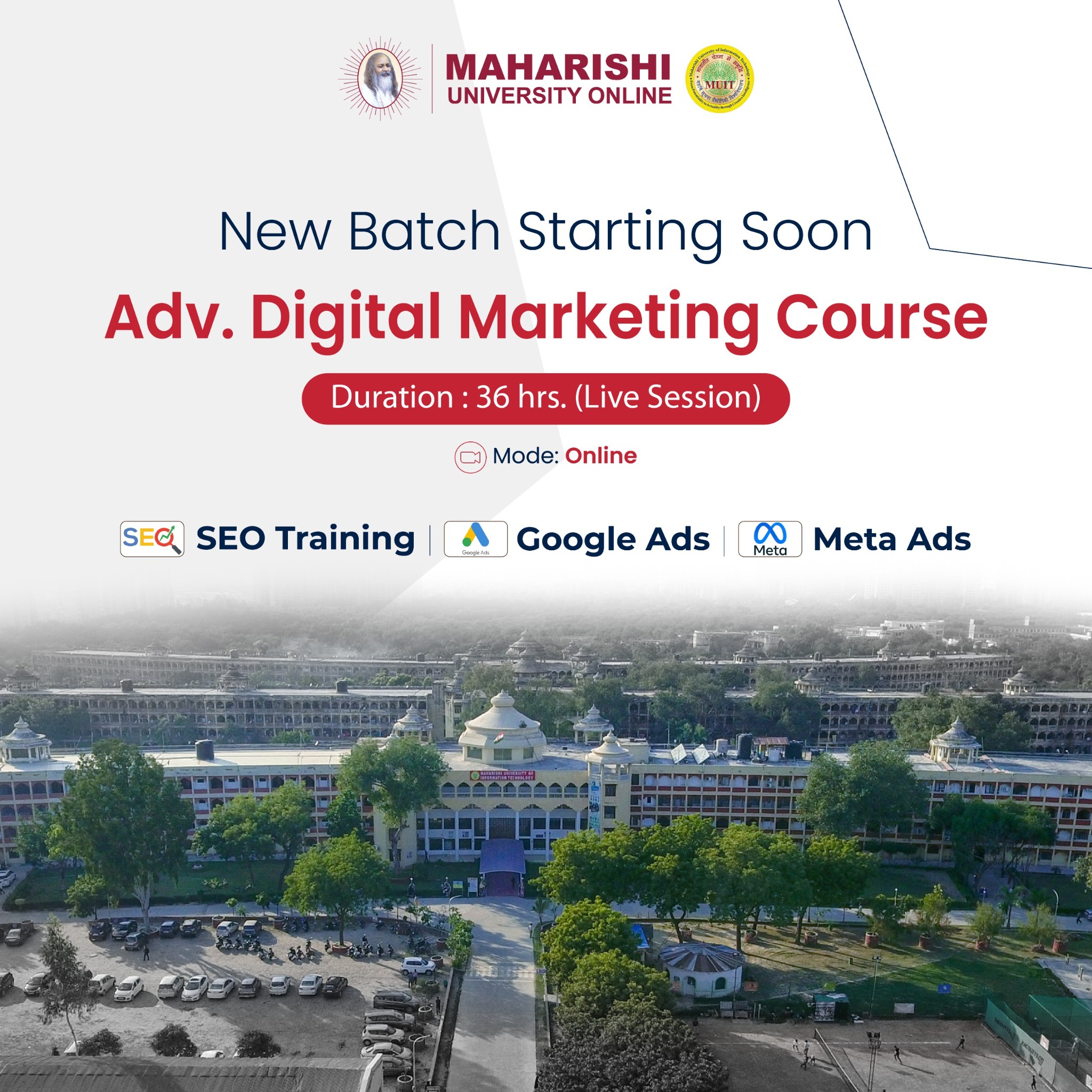 Maharishi University Online Facebook ad