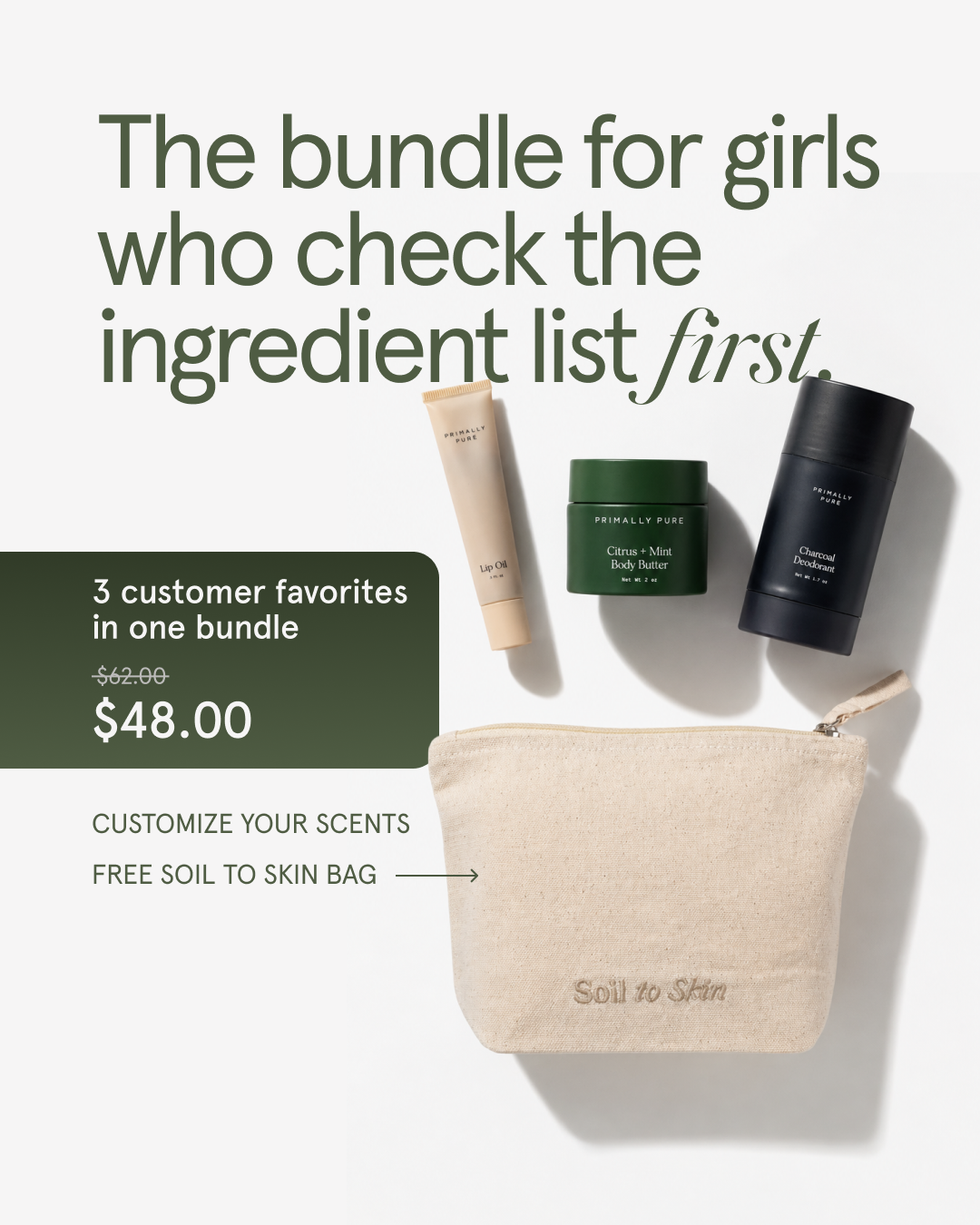 Primally Pure Skincare Facebook ad