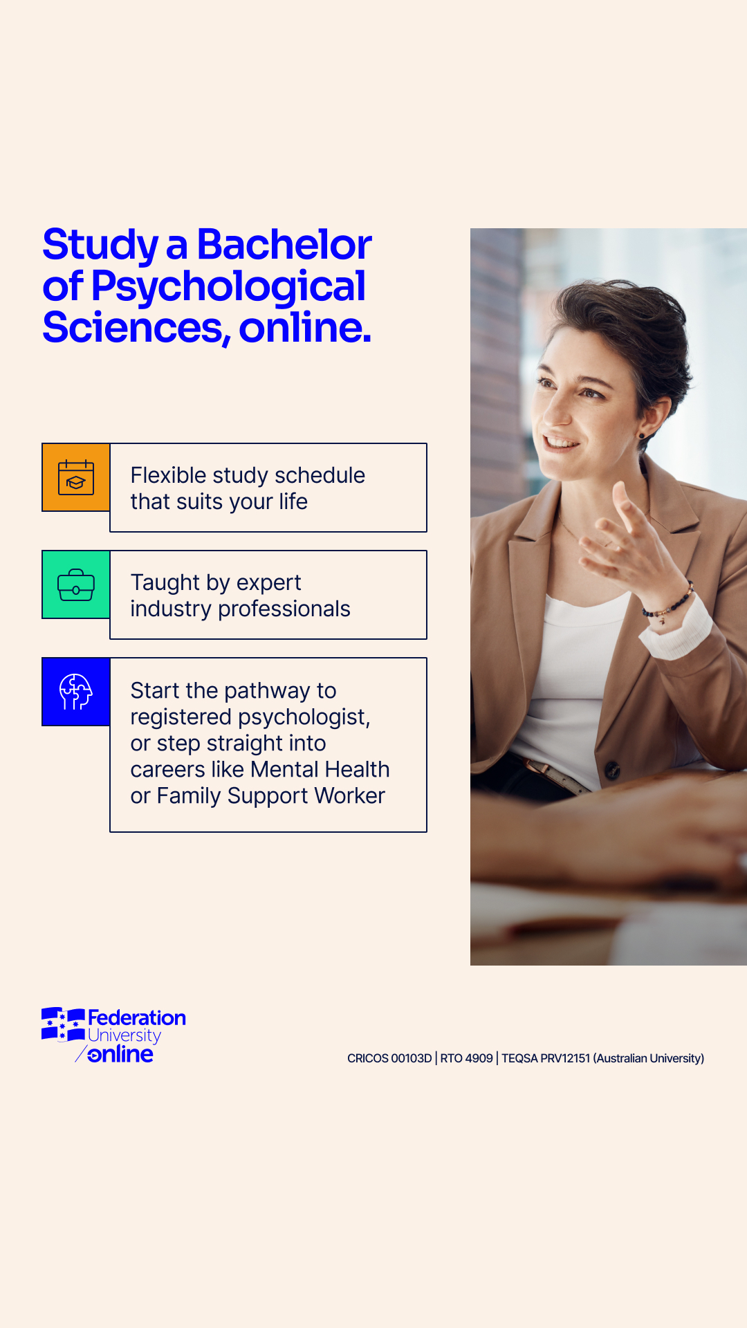 Federation University Australia Facebook ad