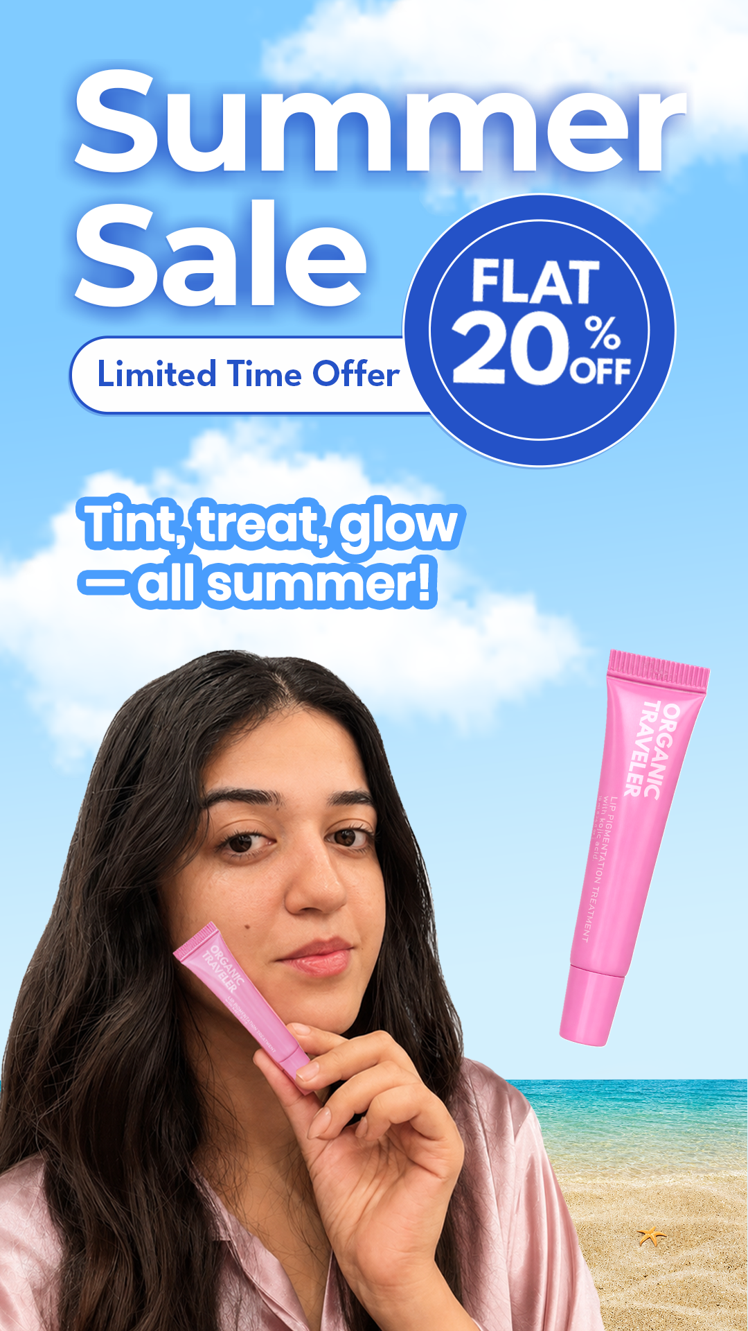 Organic Traveller - Skincare Facebook ad