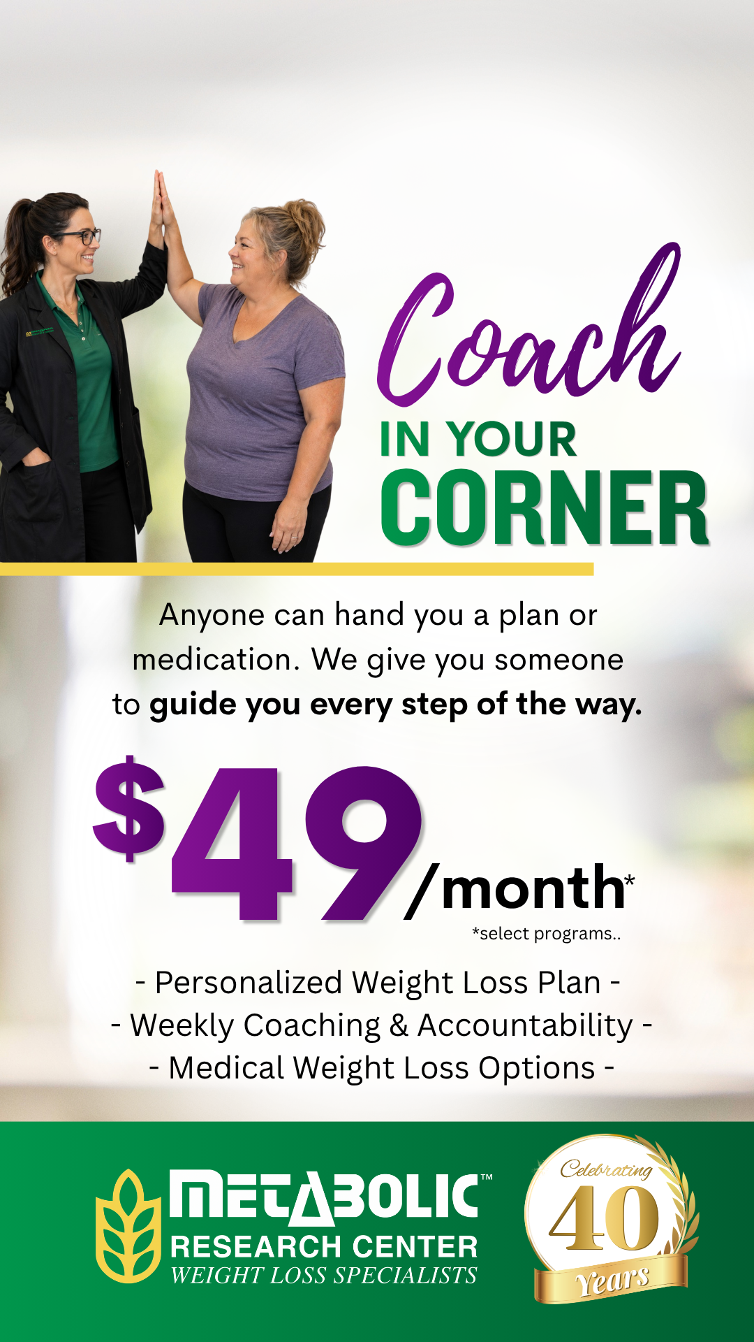 Metabolic Research Center Of Colorado Springs Facebook ad