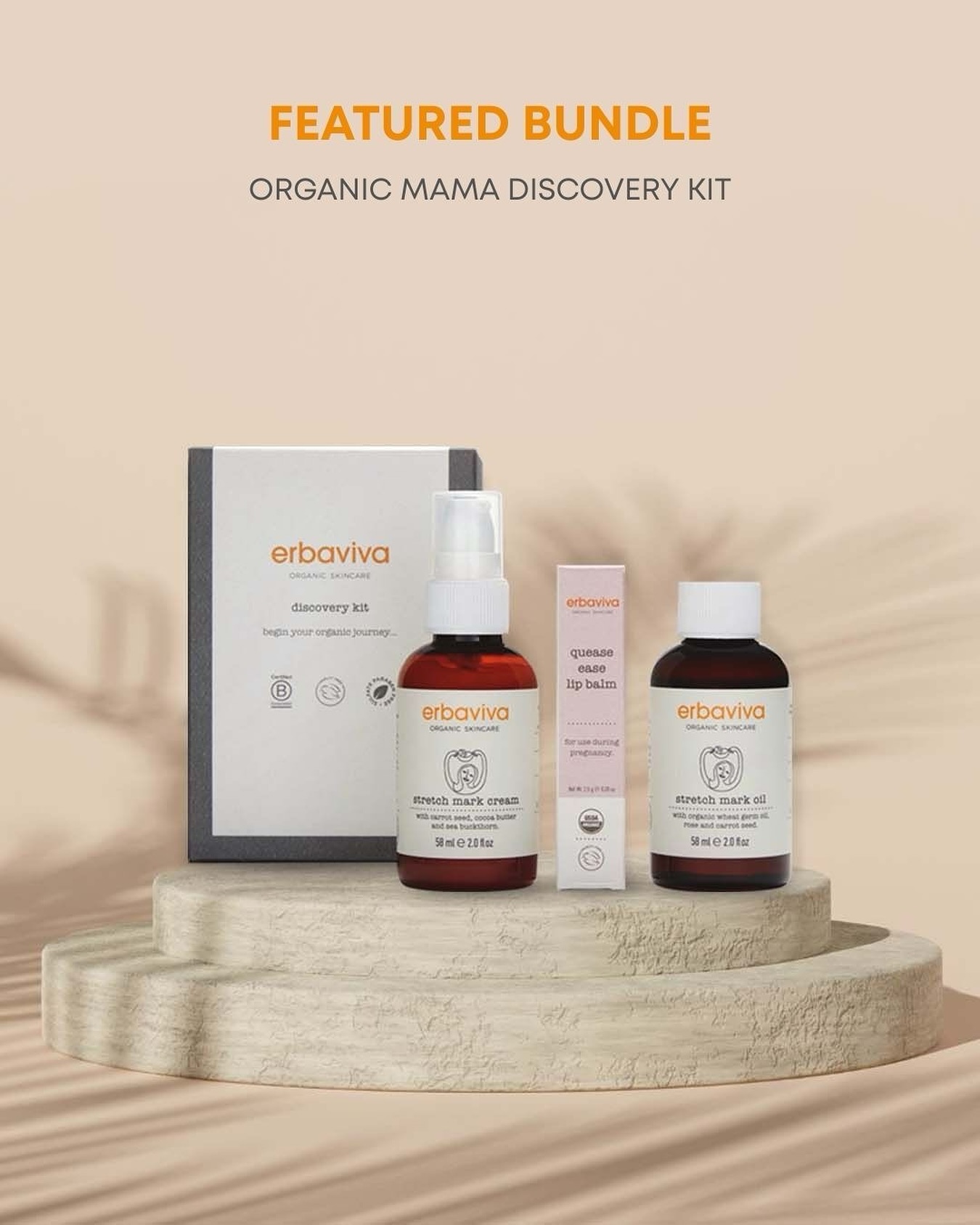 Erbaviva Facebook ad: Organic Mama Discovery Kit for Her | Erbaviva