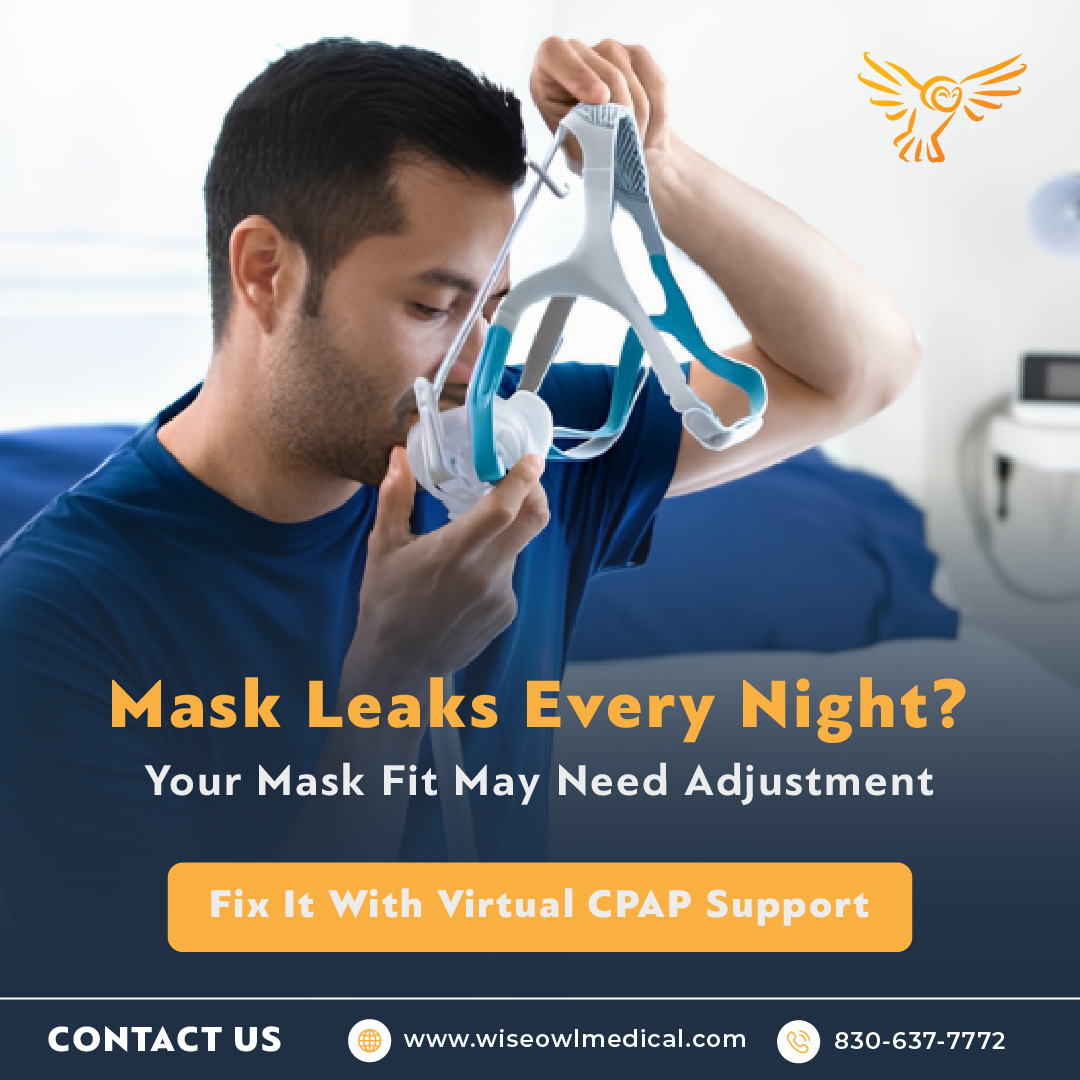 Wise Owl Medical Supply Facebook ad: Fix CPAP Mask Leaks Fast