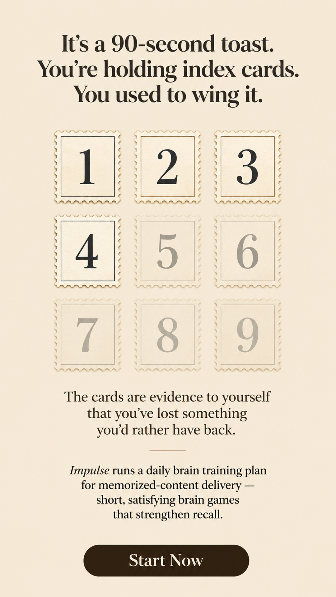 Boost Your Cognitive Performance Facebook ad: Take 1-minute quiz