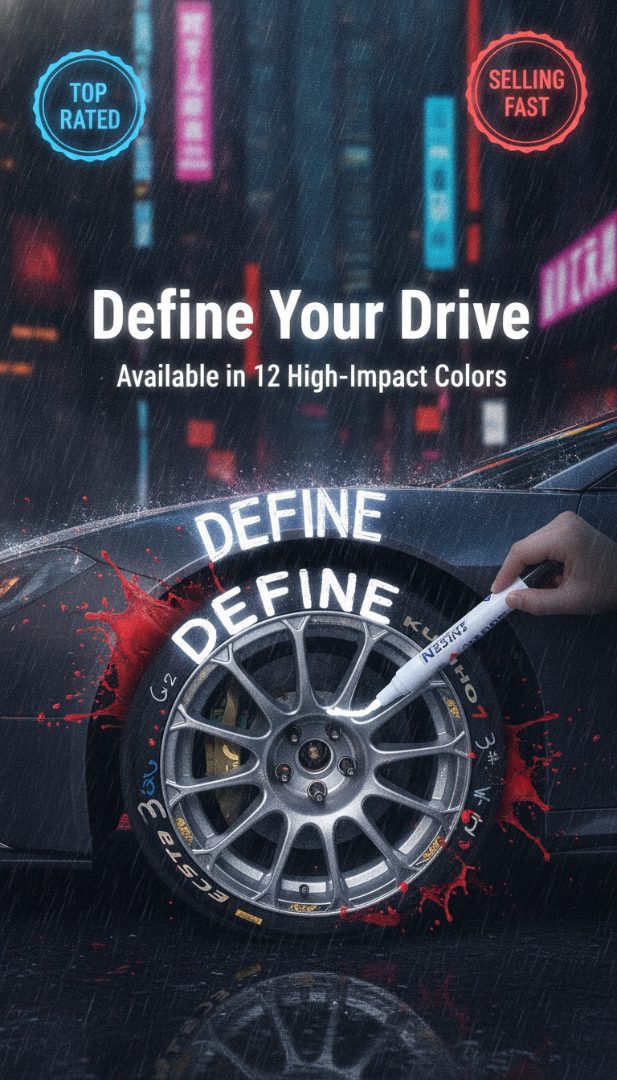 Spectacularing Facebook ad: Magic Waterproof Tire Paint Pen