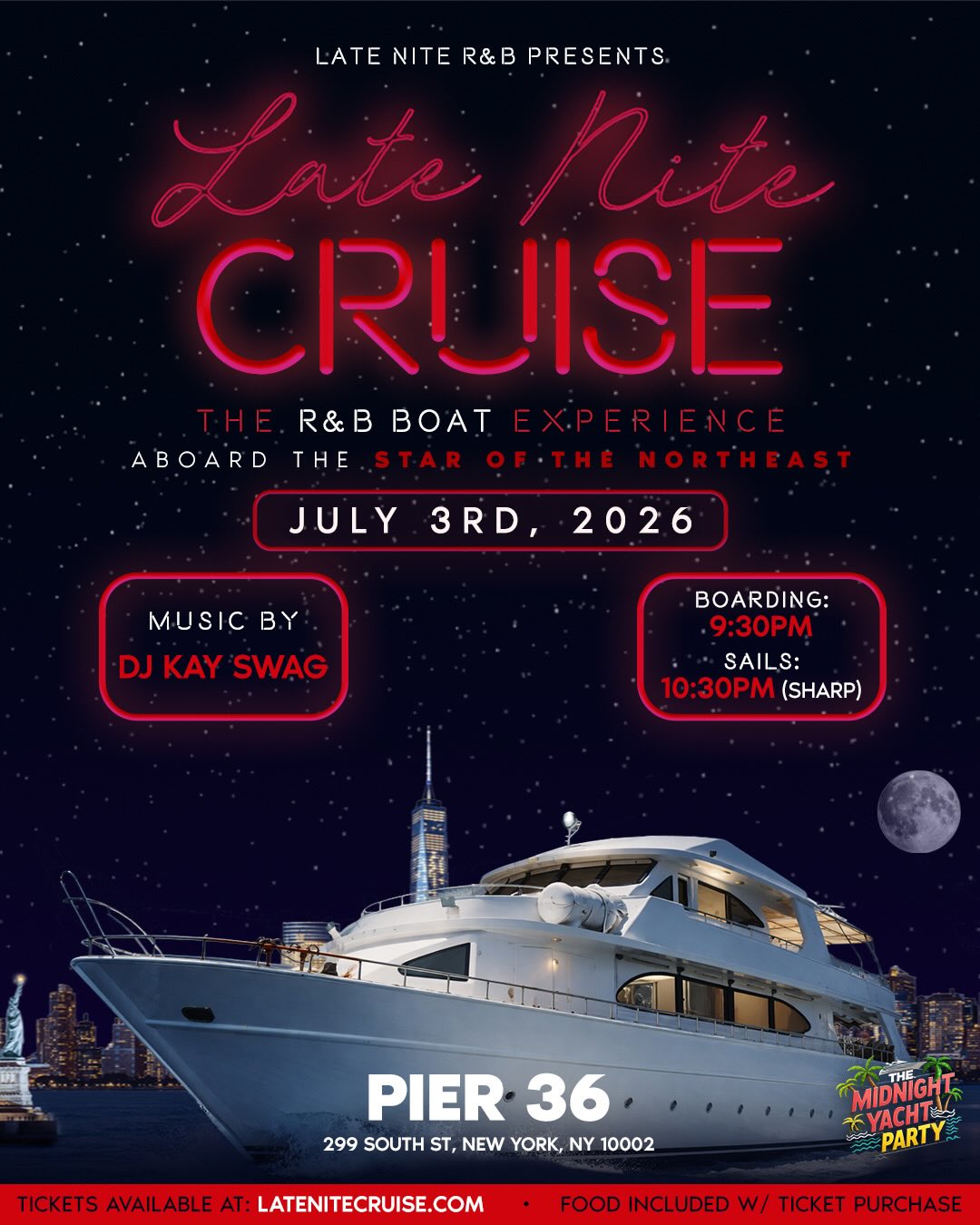 lateniternb Facebook ad: Late Nite Cruise: The R&B Boat Ride