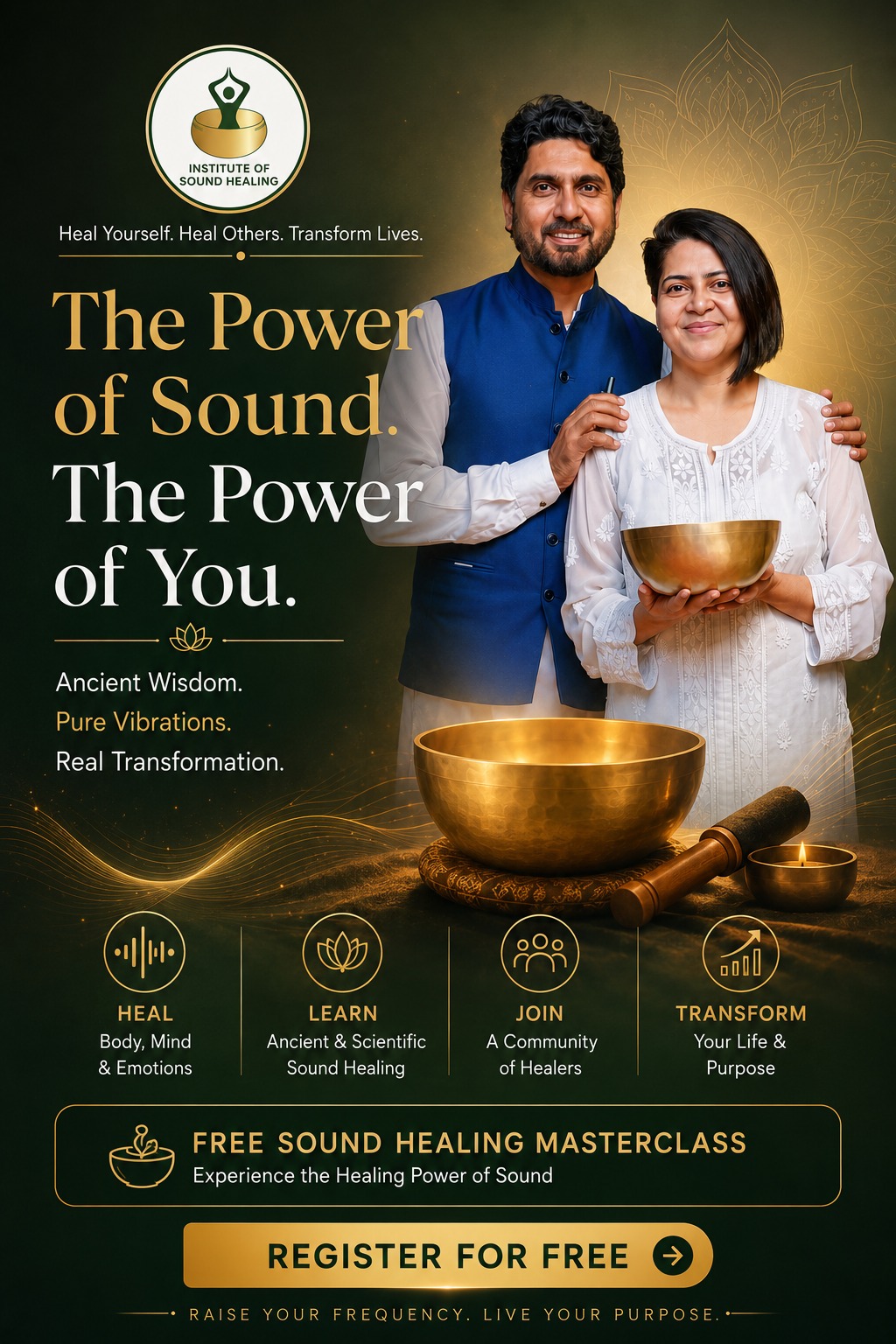Institute of Sound Healing Training Facebook ad