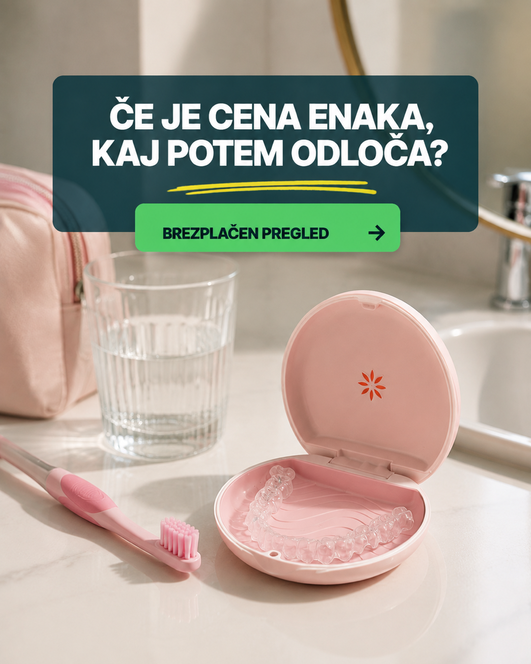 OrthoDental Facebook ad: Hitro do brezplačnega pregleda