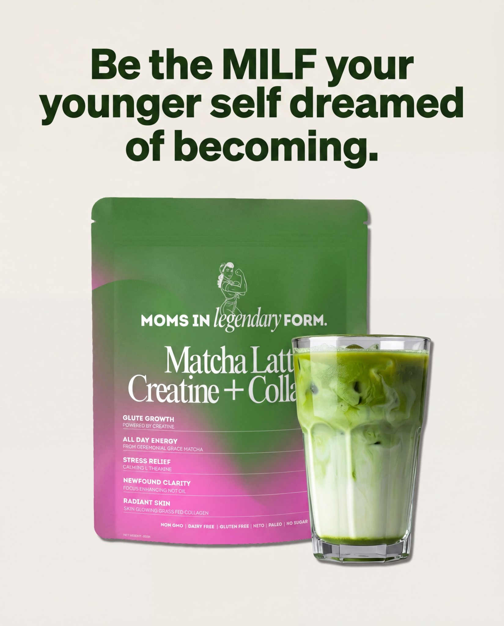 Moms In Legendary Form Facebook ad: Your MILF Era Starts Here