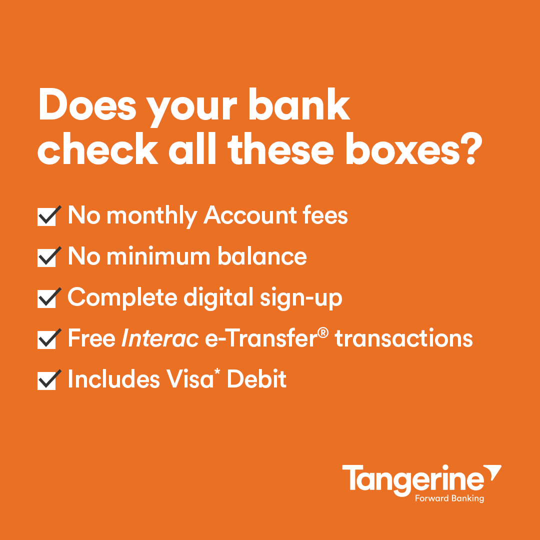 Tangerine Facebook ad