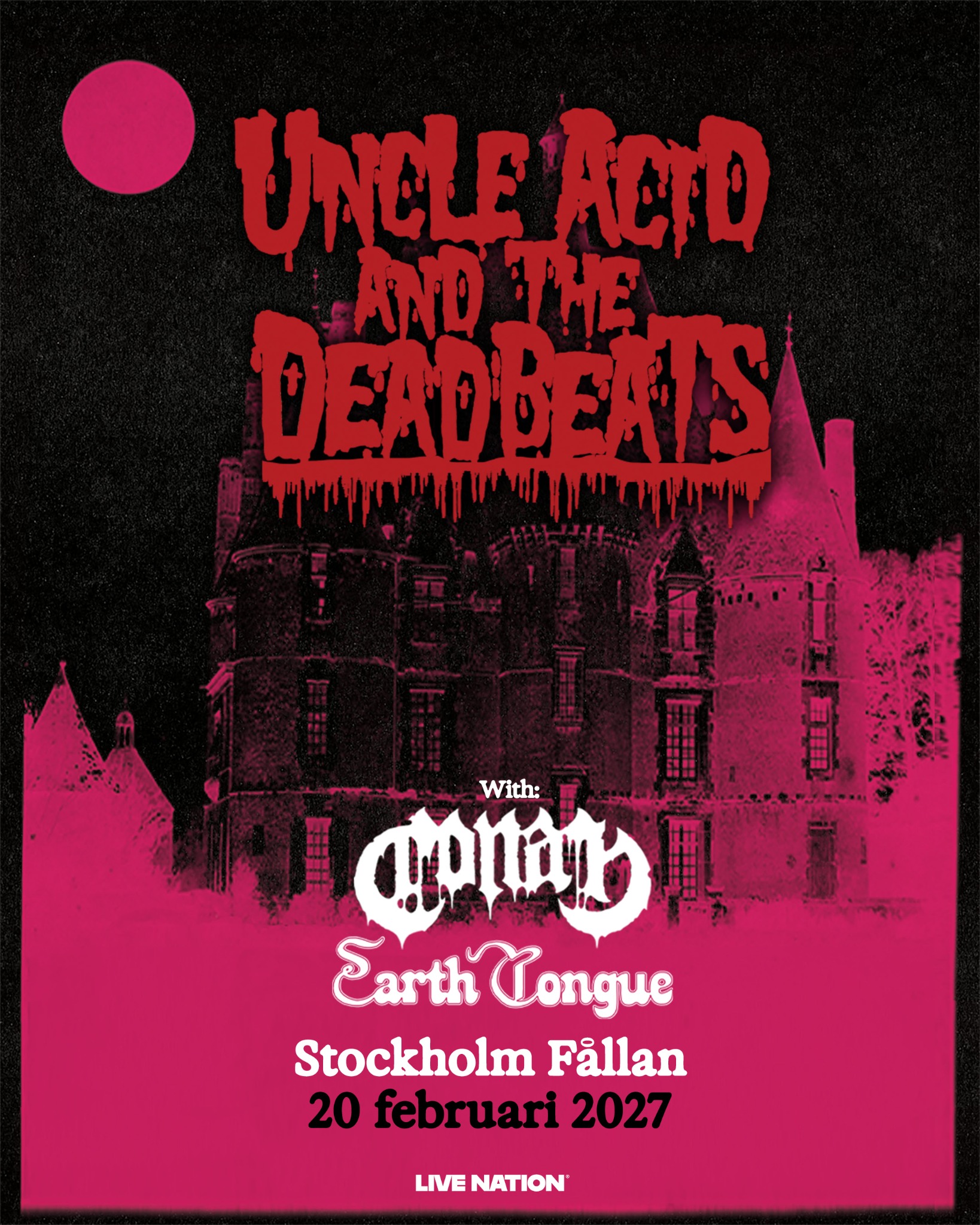Live Nation Sweden Facebook ad: Uncle Acid and The Deadbeats | 20 februari 2027 | Fållan…