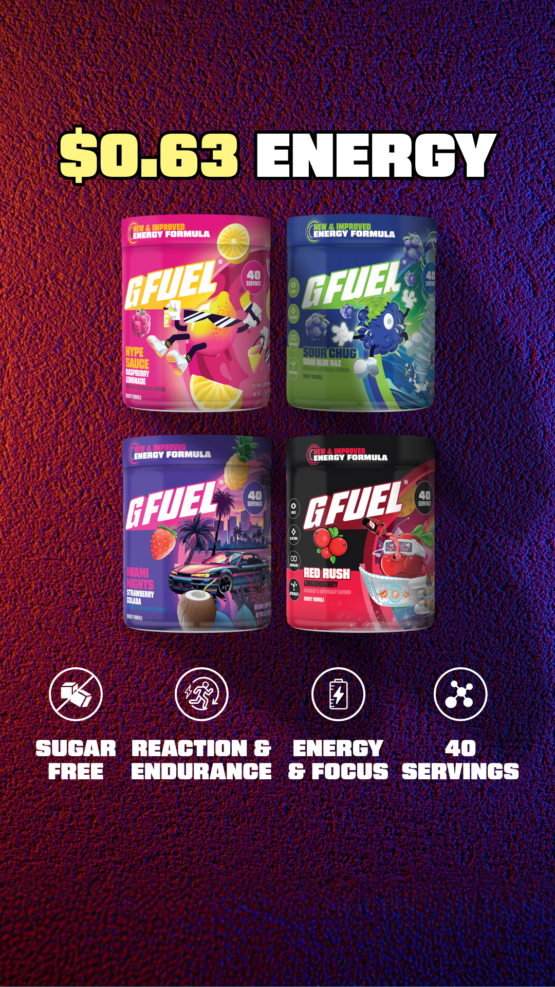 G FUEL Facebook ad