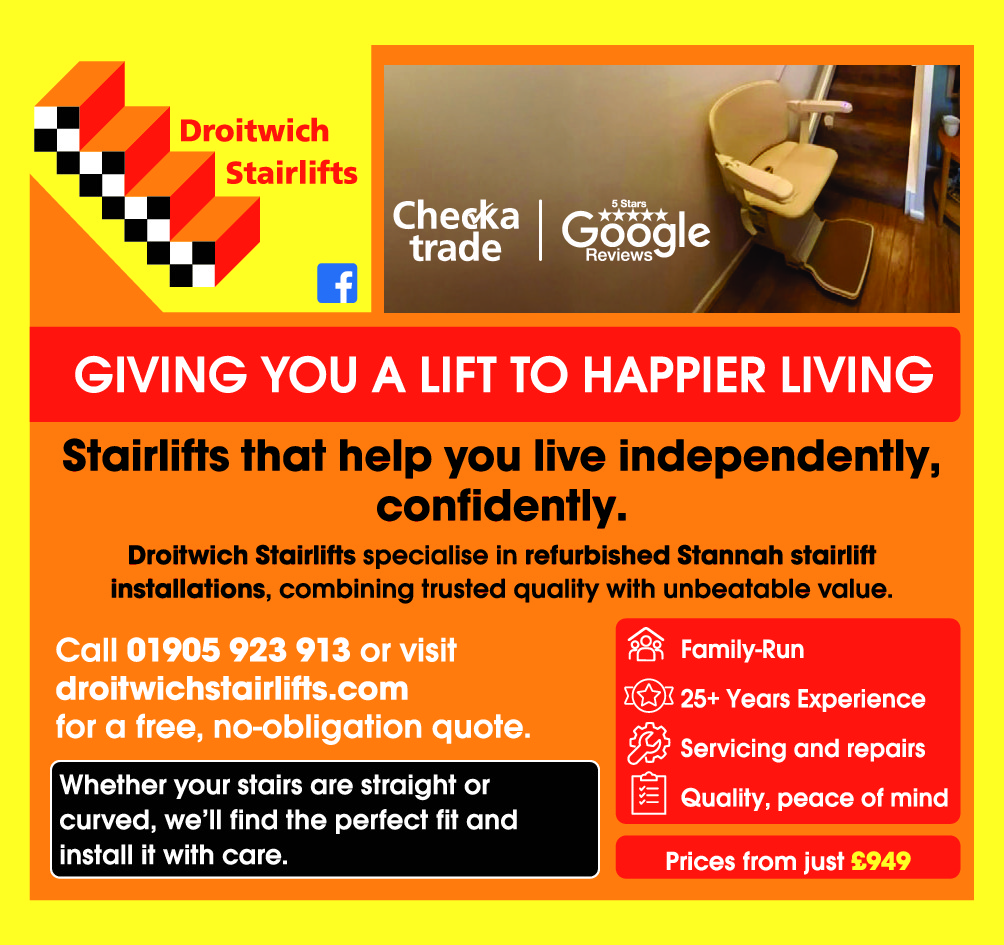 Droitwich Stairlifts Facebook ad: Regain independence in your own home with a…