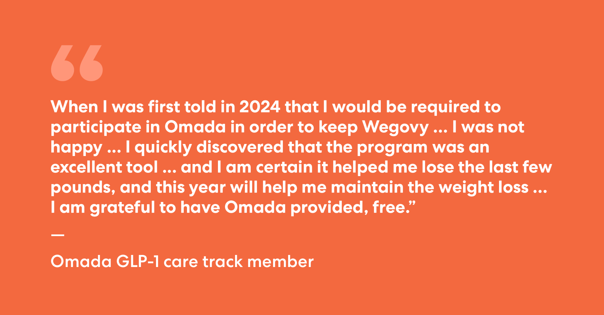 Omada Health Facebook ad: Enhanced GLP-1 Care Track