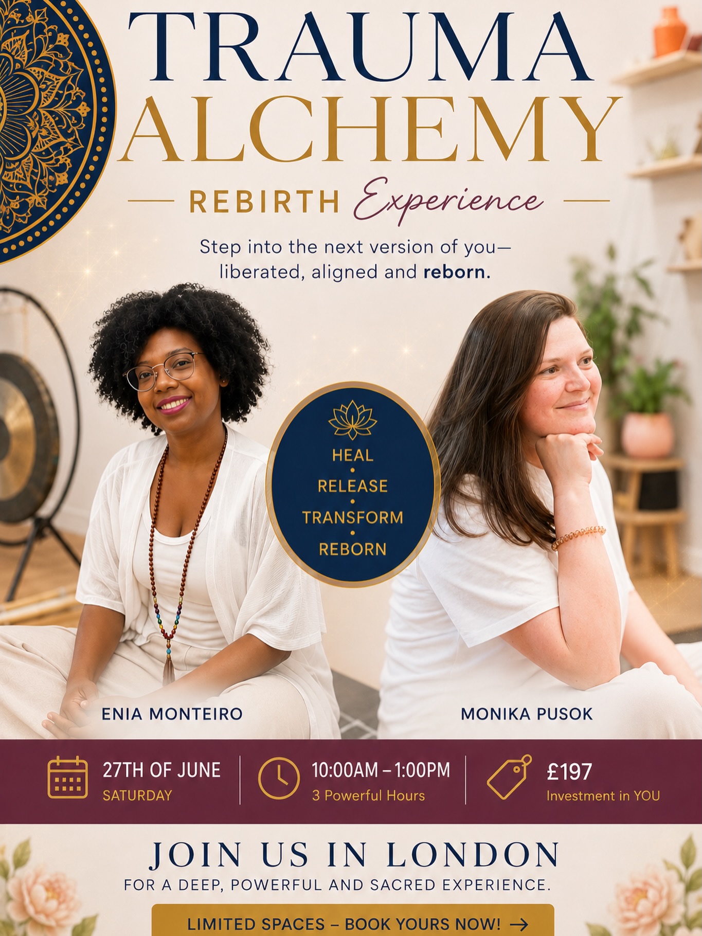 easyprana Facebook ad: TRAUMA ALCHEMY: REBIRTH EXPERIENCE