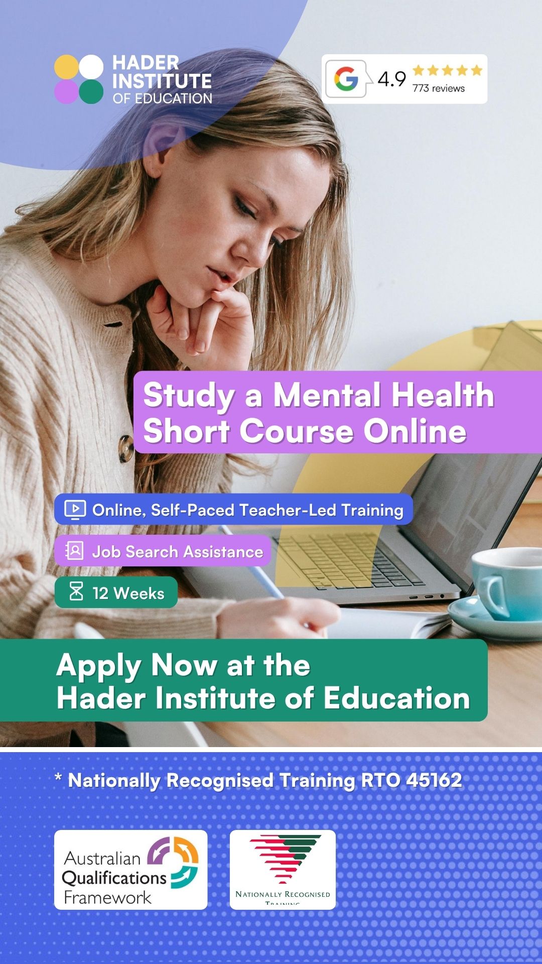 Hader Institute of Education Facebook ad