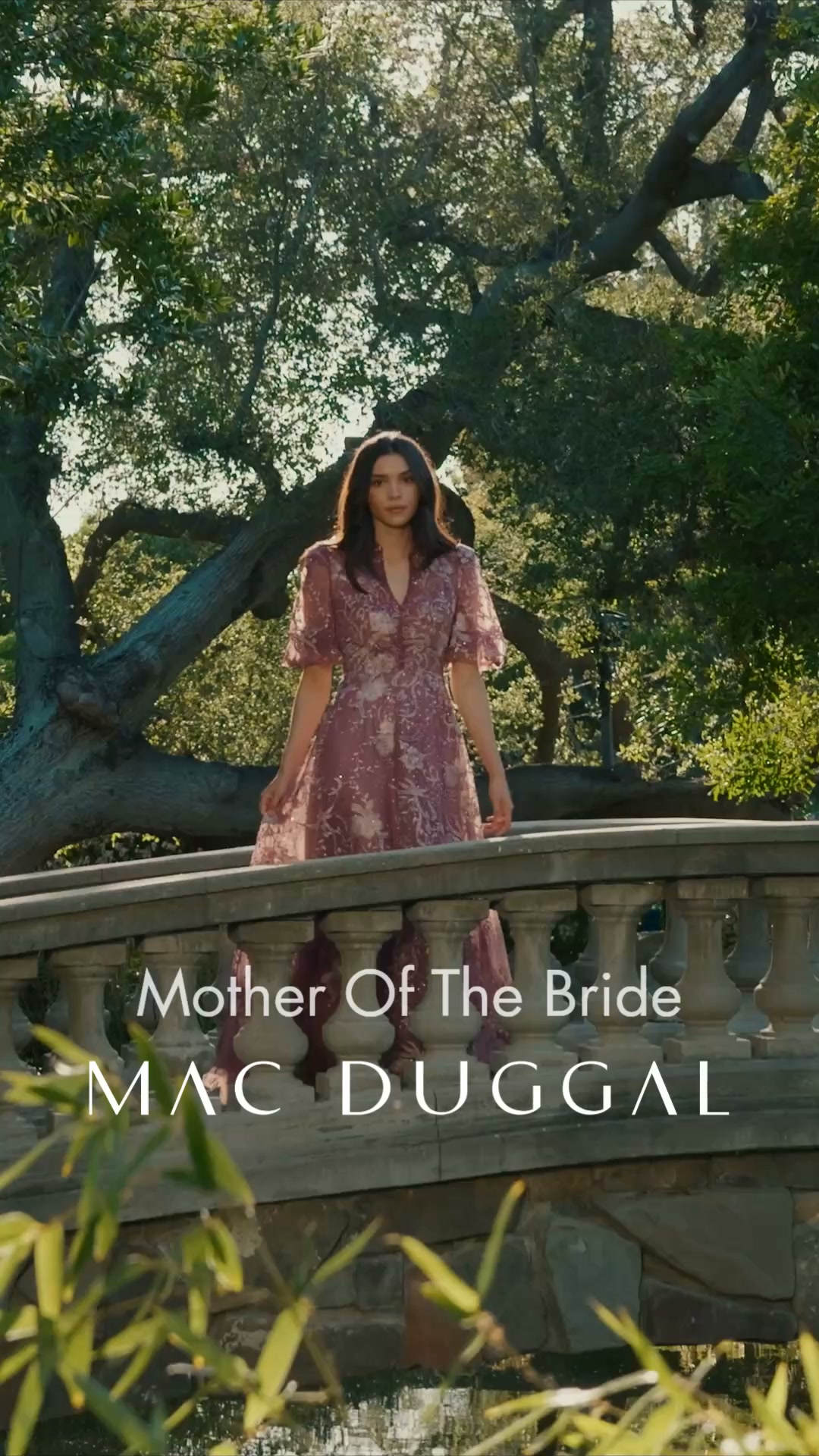 Mac Duggal Facebook ad: Beige Halter Neck Embellished Maxi Dress