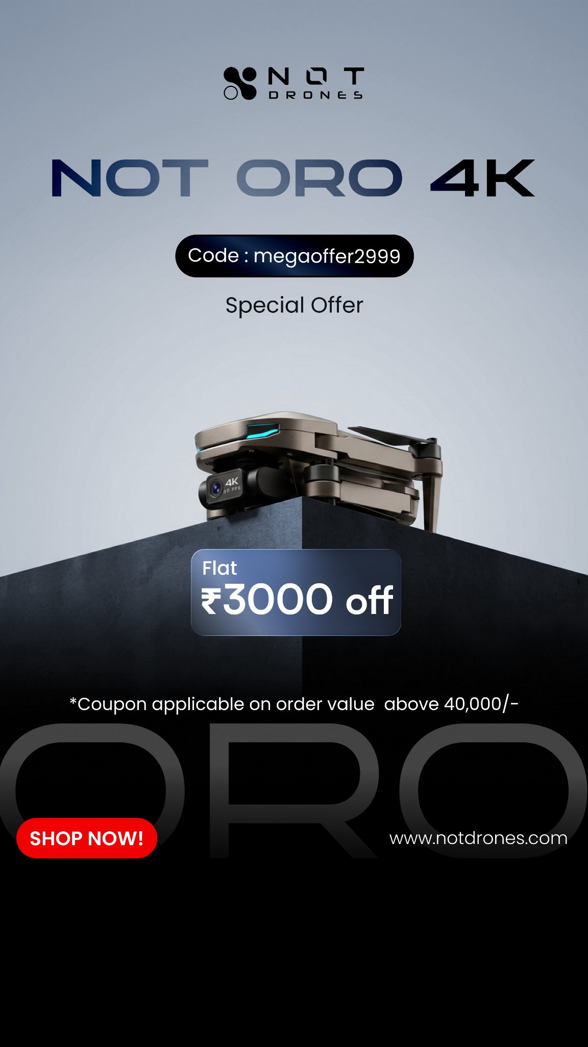 NOT Drones Facebook ad from Aug 4, 2026
