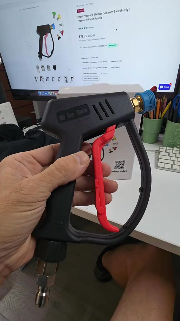 MD Car Care Facebook ad: Get a Short Pressure Washer Gun with Swivel, Limited Offer…