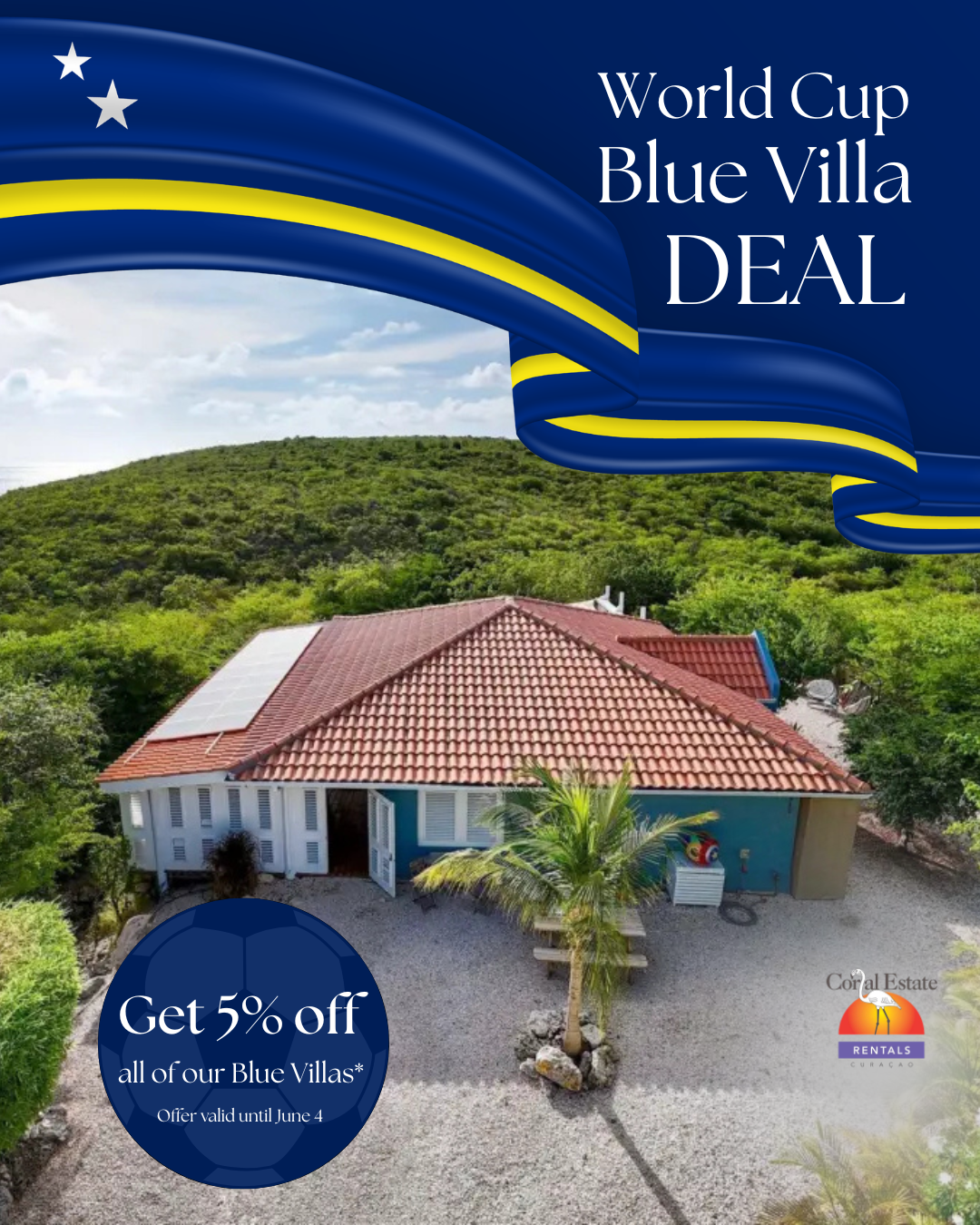 Coral Estate Rentals Curacao Facebook ad