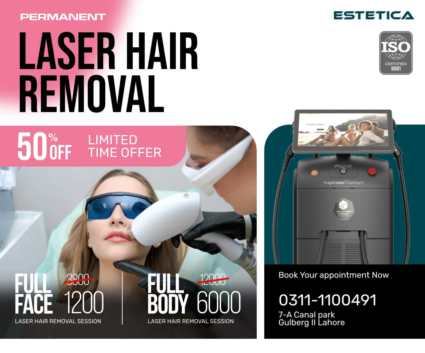 Estetica Pakistan Faisal Town  Facebook ad
