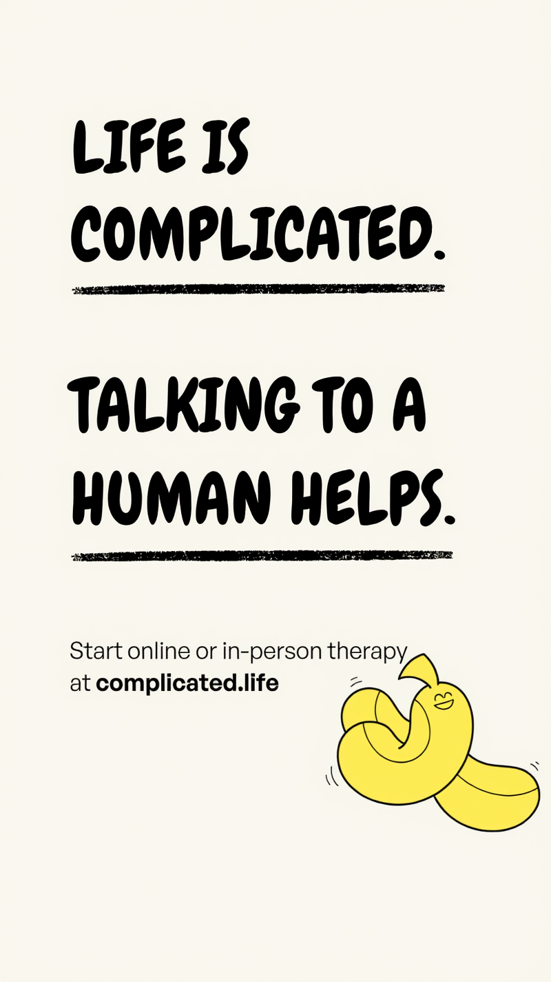complicated.life Facebook ad