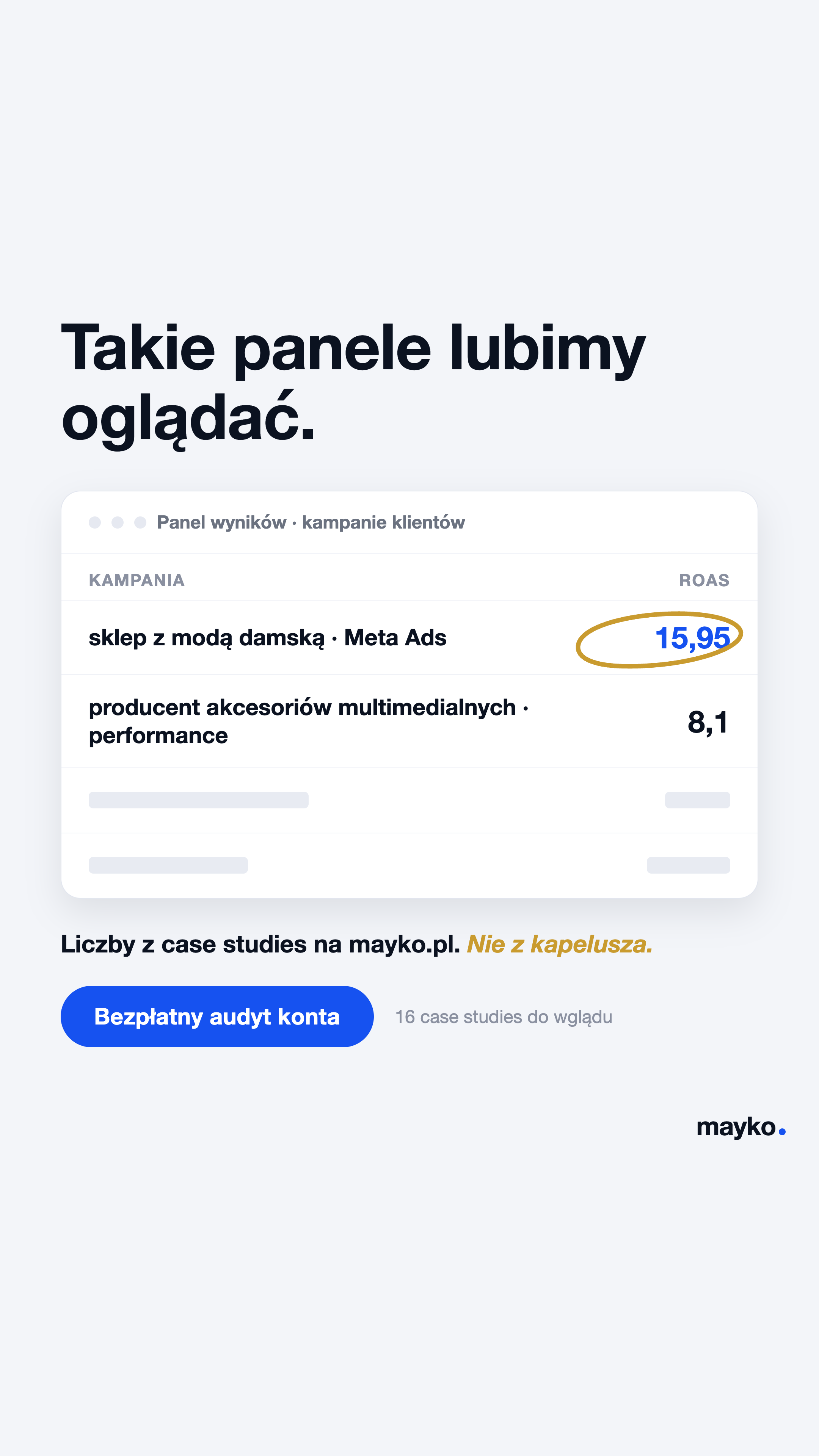 Agencja Mayko Facebook ad