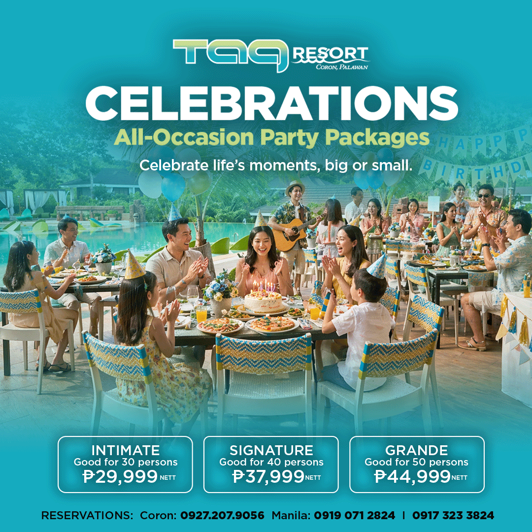 TAG Resort Coron Palawan Facebook ad: At TAG Resort Coron, there’s always a reason…
