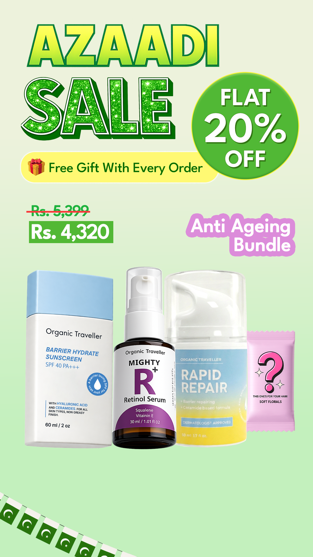 Organic Traveller - Skincare Facebook ad