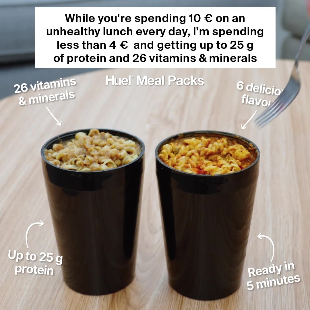 Huel Facebook ad: The ultimate high protein meal
